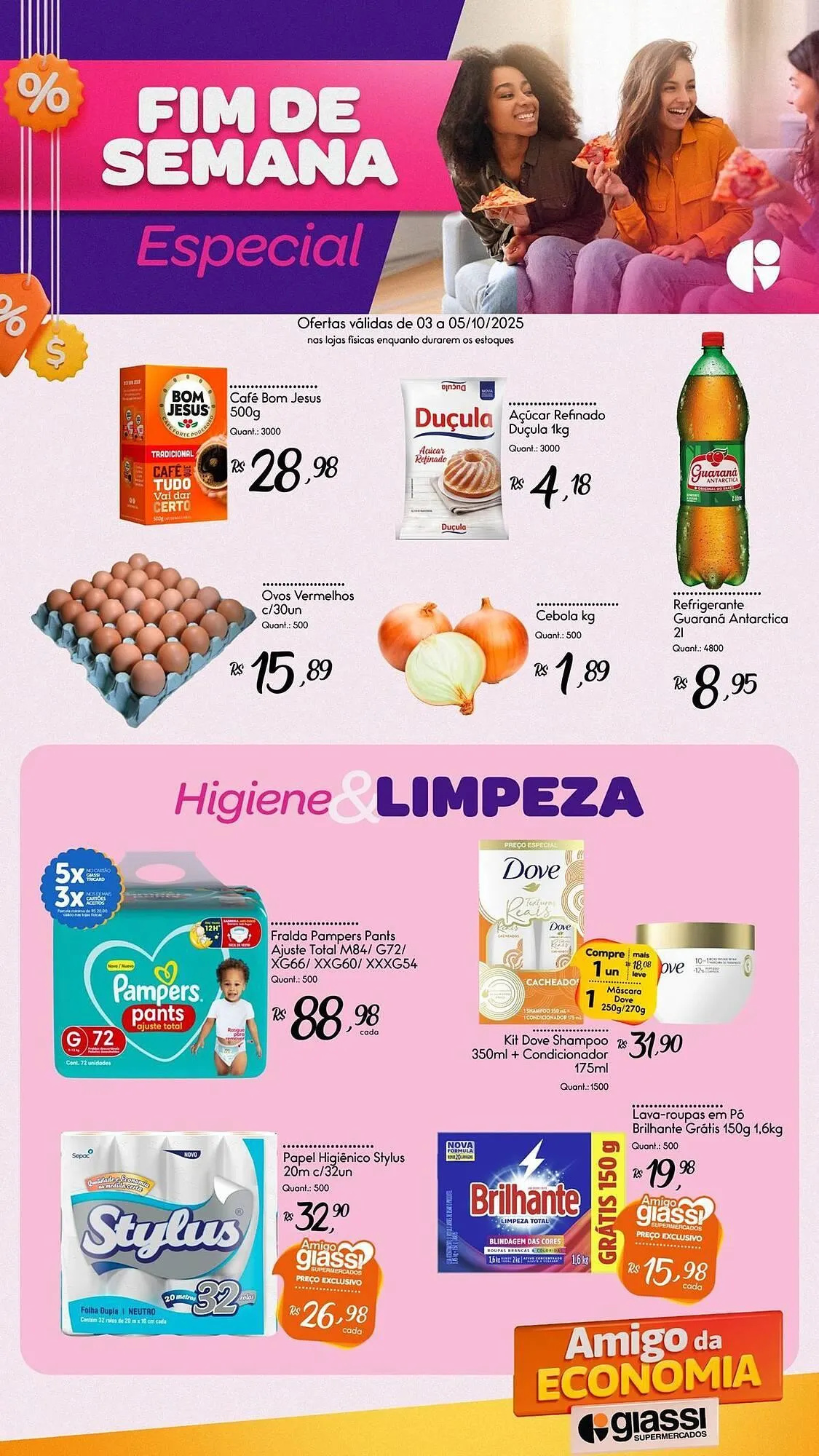 Encarte de Encarte Giassi Supermercados 3 de outubro até 5 de outubro 2025 - Pagina 2