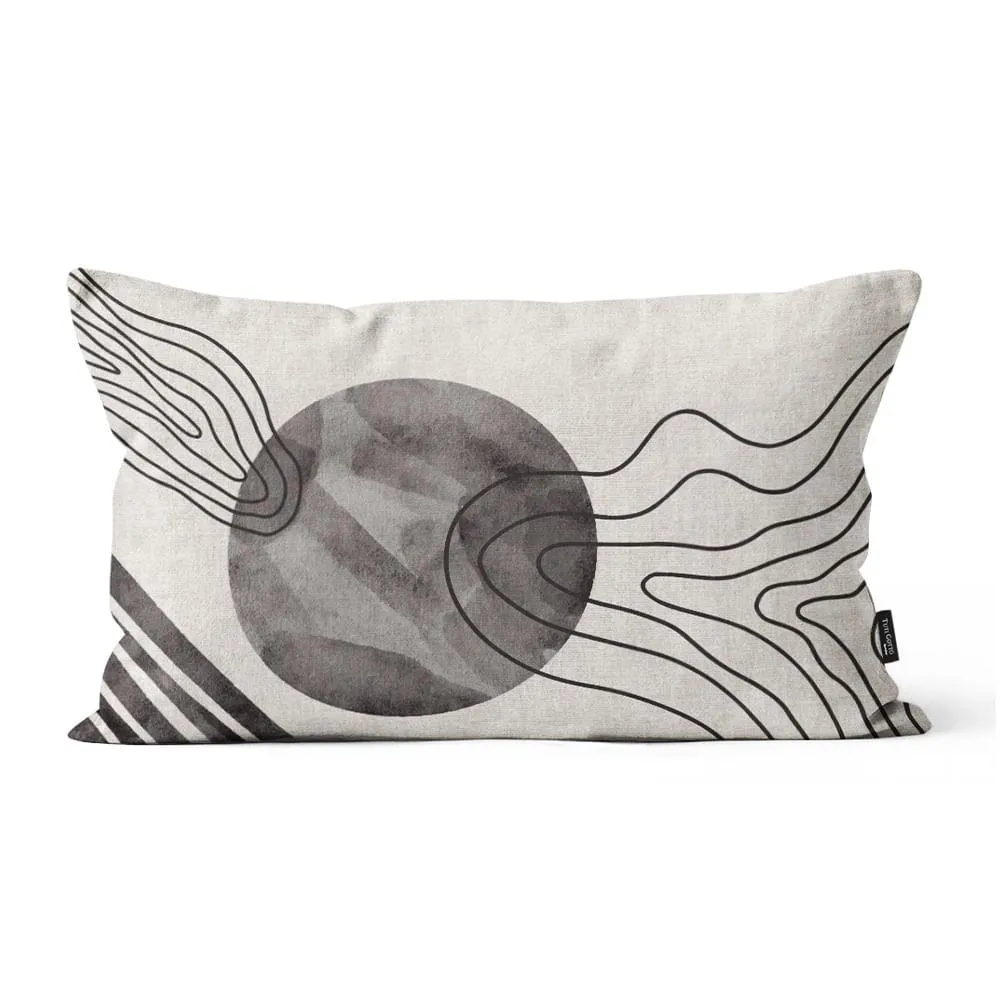 Capa Almofada Rinzeira Essência ES24114 Veludo Abstrata Cinza 30x50cm ES24114 - Tuti Gottô