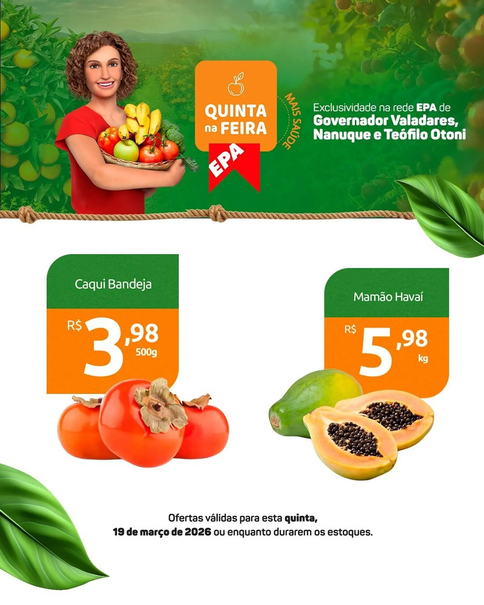 Encarte de Folheto Epa 19 de março até 19 de março 2026 - Pagina 1