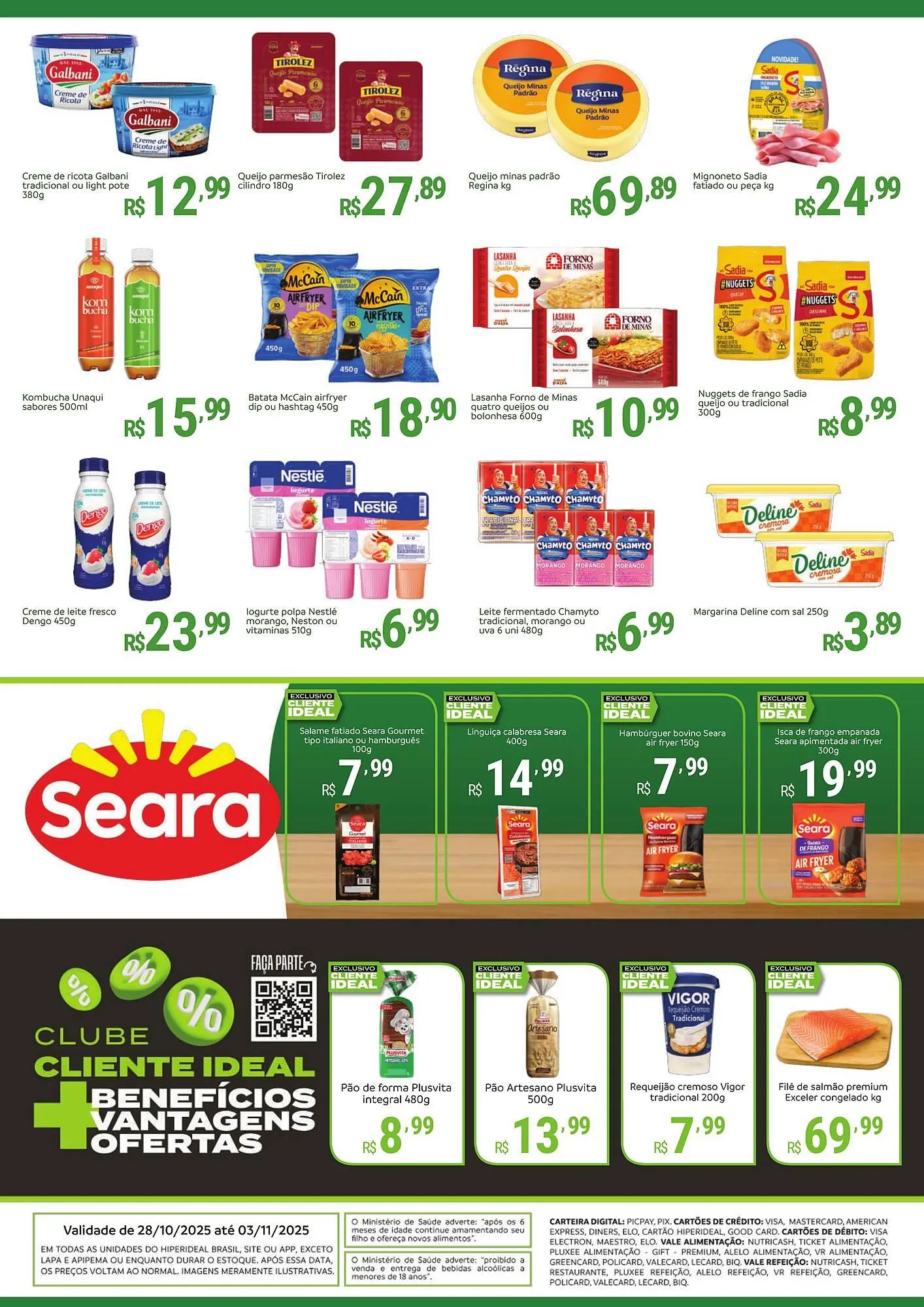 Encarte de Catálogo Hiperideal Supermercados 28 de outubro até 3 de novembro 2025 - Pagina 2