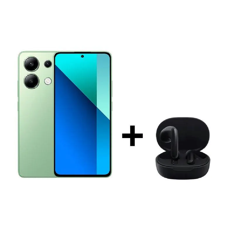 Smartphone Xiaomi Redmi Note 13 256GB Verde Tela 6.67" Câmera 108MP 8GB RAM Fone de Ouvido Xiaomi