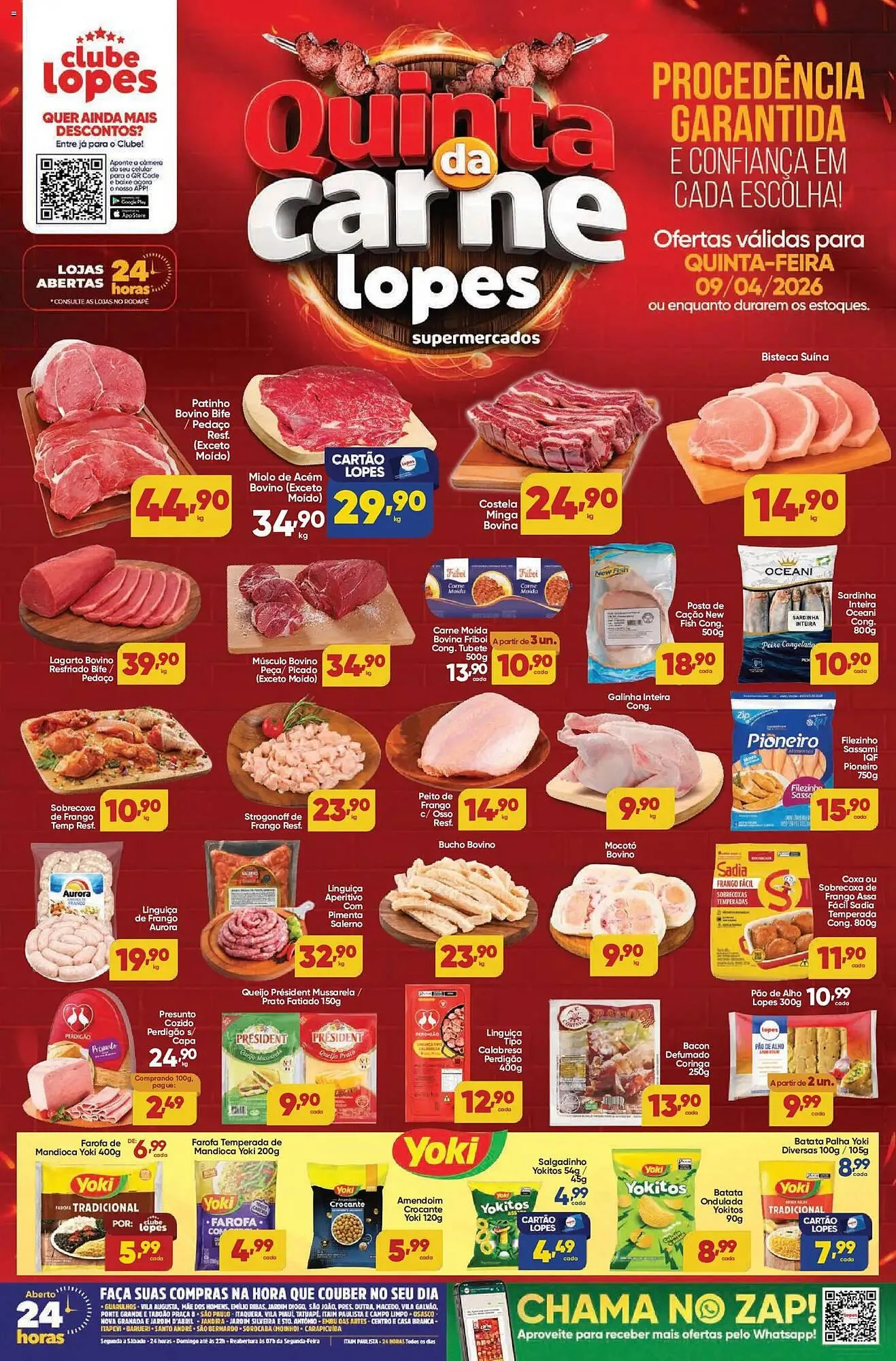 Encarte de Folheto Lopes Supermercados 9 de abril até 9 de abril 2026 - Pagina 1