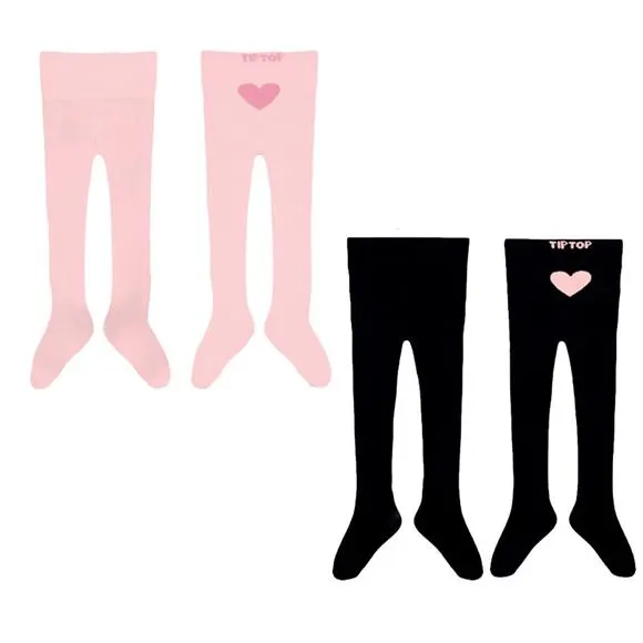 kit duas meias-calças coração