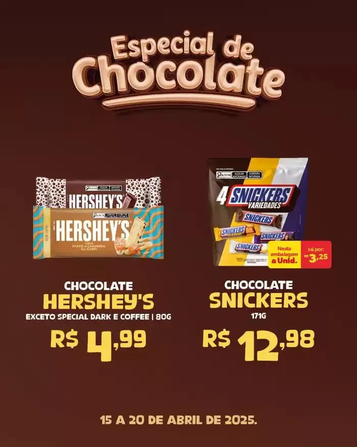 Encarte de Especial De Chocolate 15 de abril até 20 de abril 2025 - Pagina 8