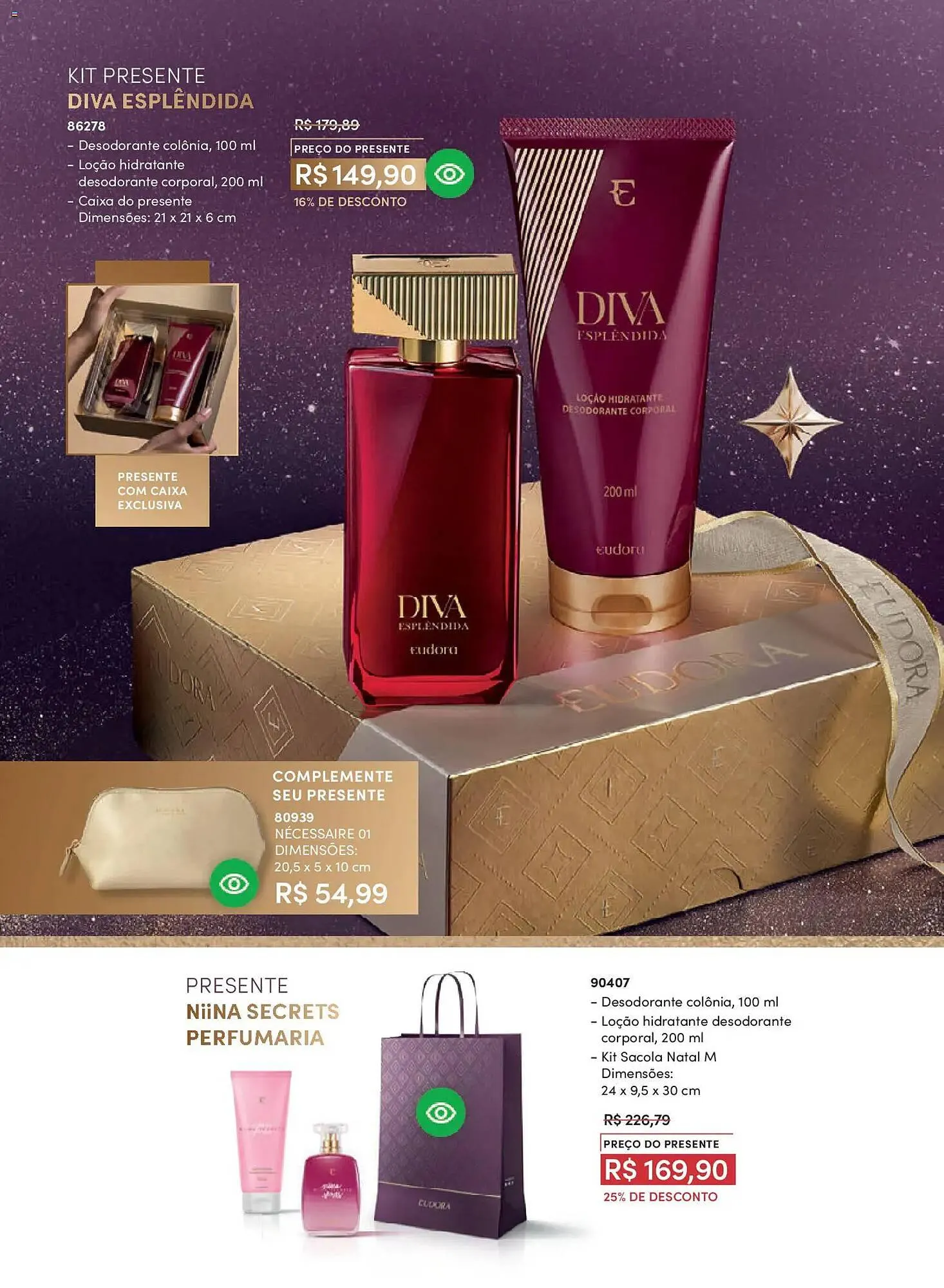 Encarte de Catálogo Eudora 29 de outubro até 27 de novembro 2025 - Pagina 36