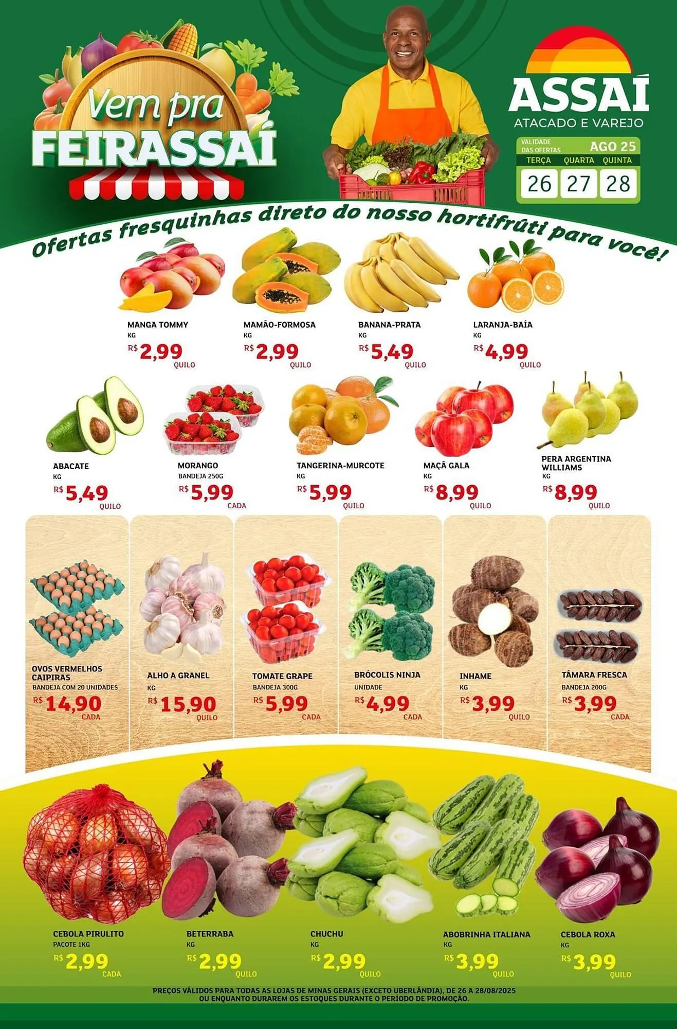 Encarte de Catálogo Assaí Atacadista 26 de agosto até 28 de agosto 2025 - Pagina 1