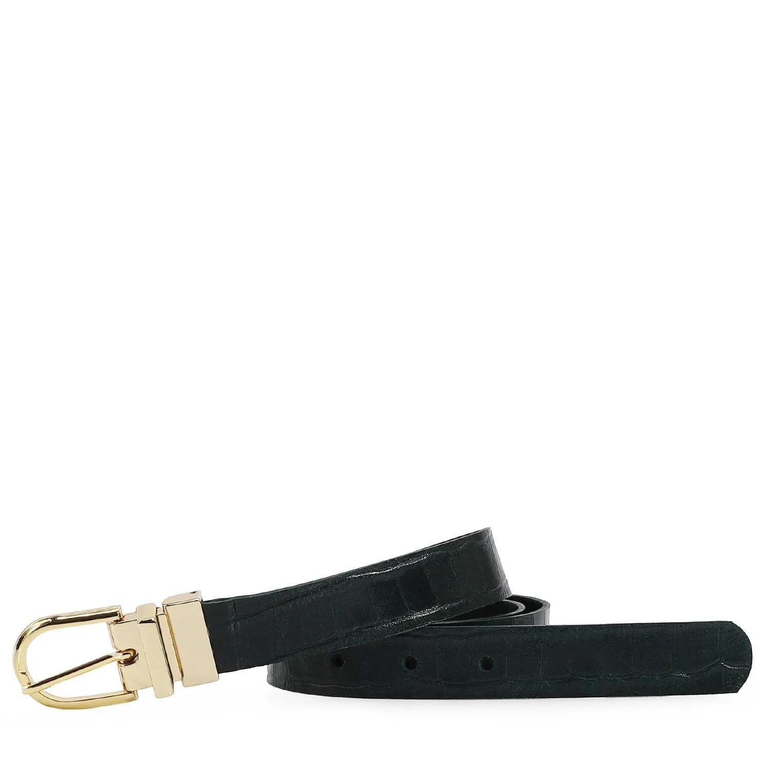 Cinto Croco Forest/Couro Forest