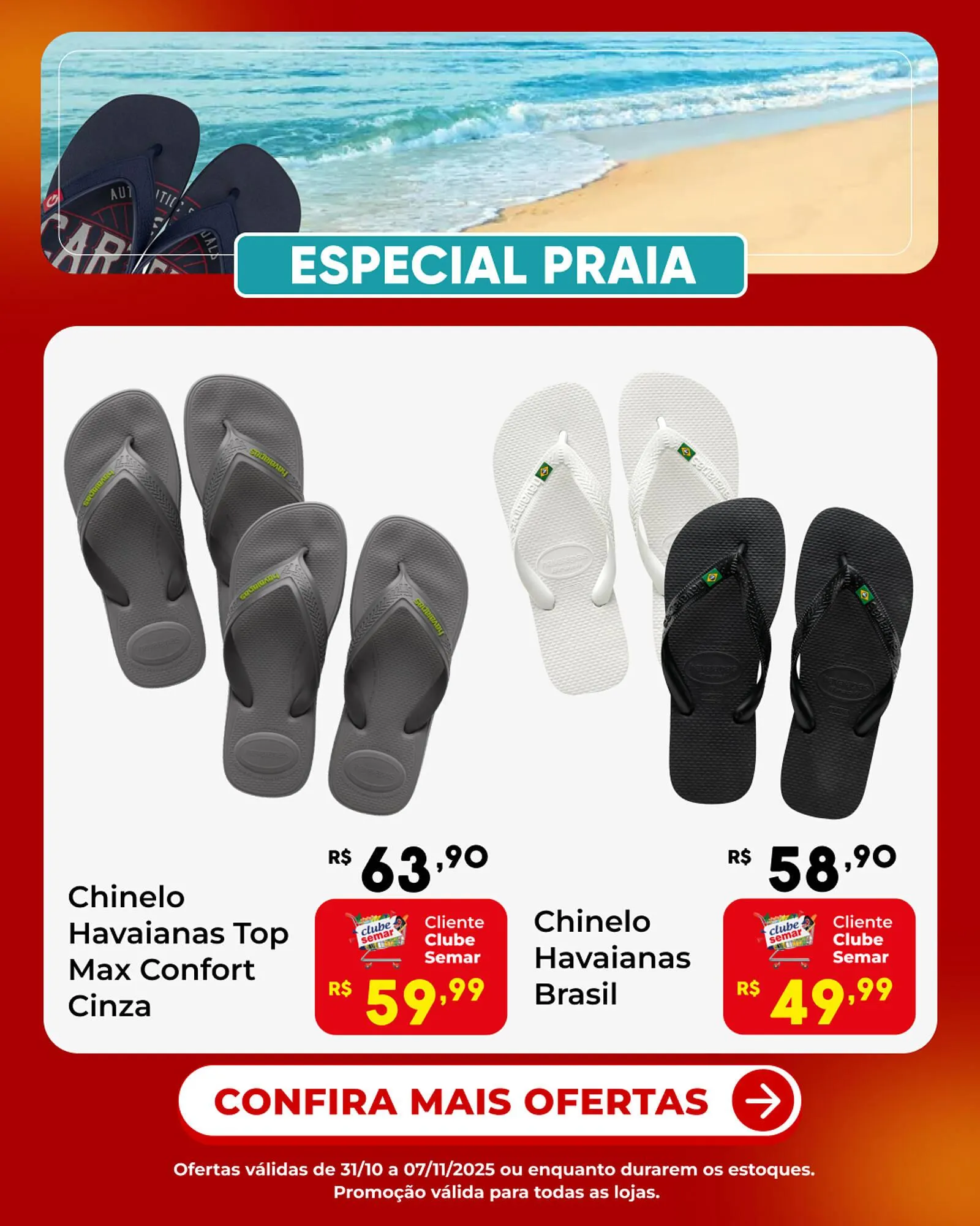 Encarte de Folheto Semar Supermercado 6 de novembro até 7 de novembro 2025 - Pagina 1