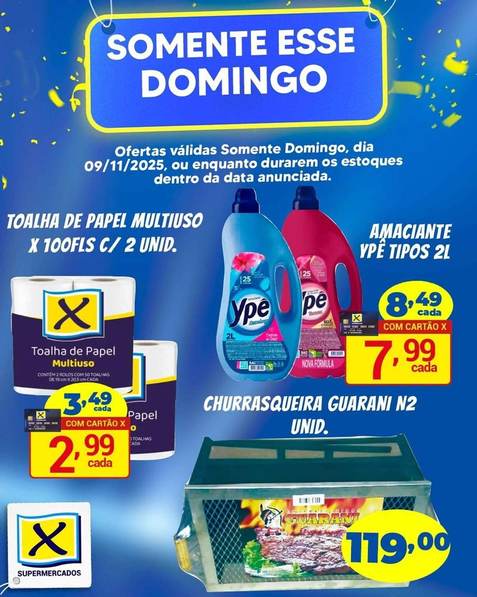 Encarte de Folheto X Supermercados 11 de novembro até 14 de novembro 2025 - Pagina 1