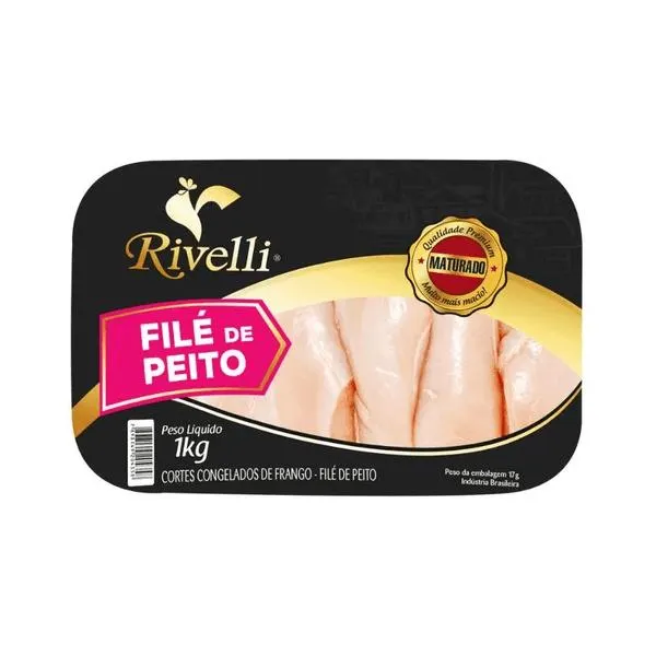 Filé de Peito de Frango Rivelli 1kg Bja