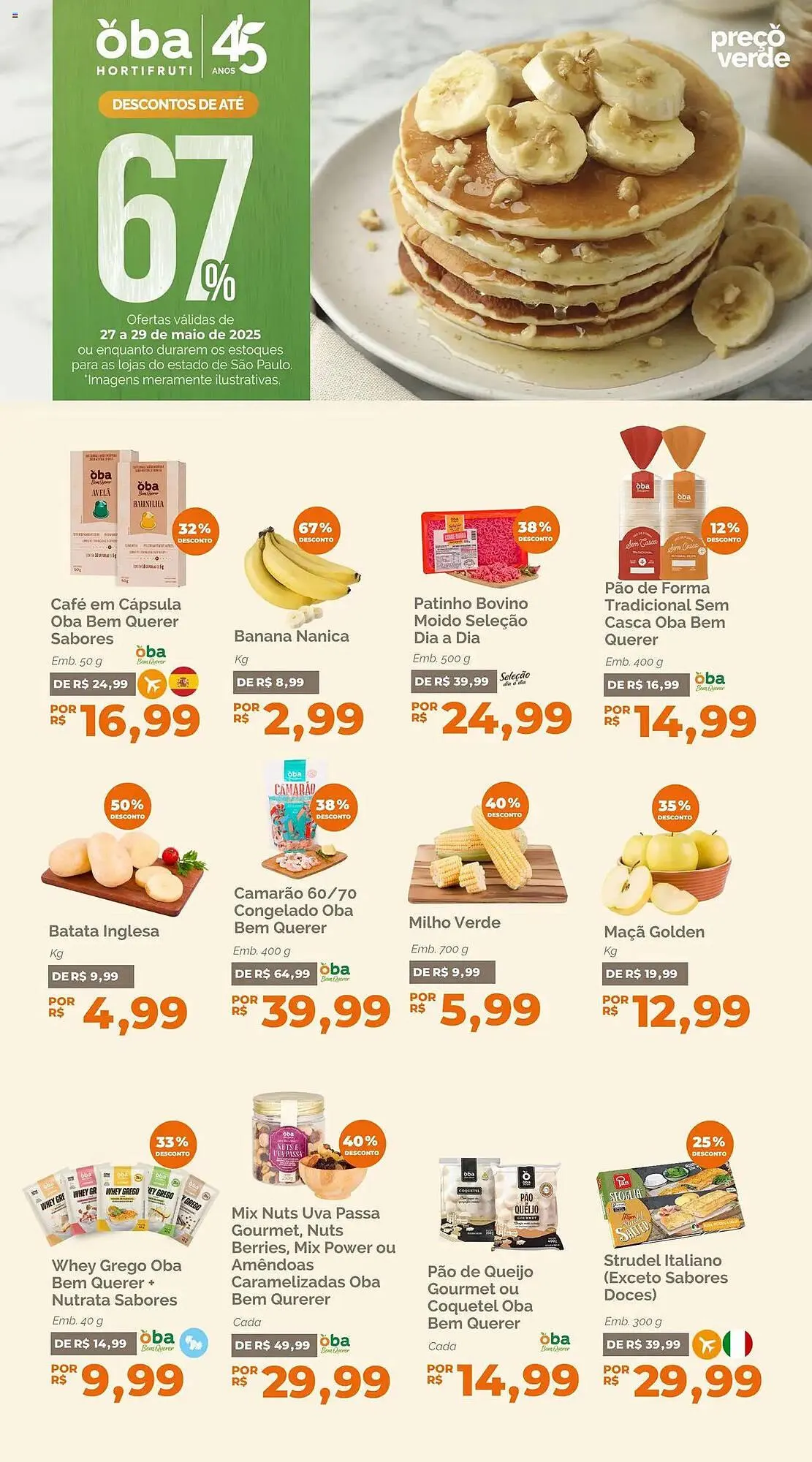 Encarte de Catálogo Oba Hortifruti 27 de maio até 30 de maio 2025 - Pagina 1