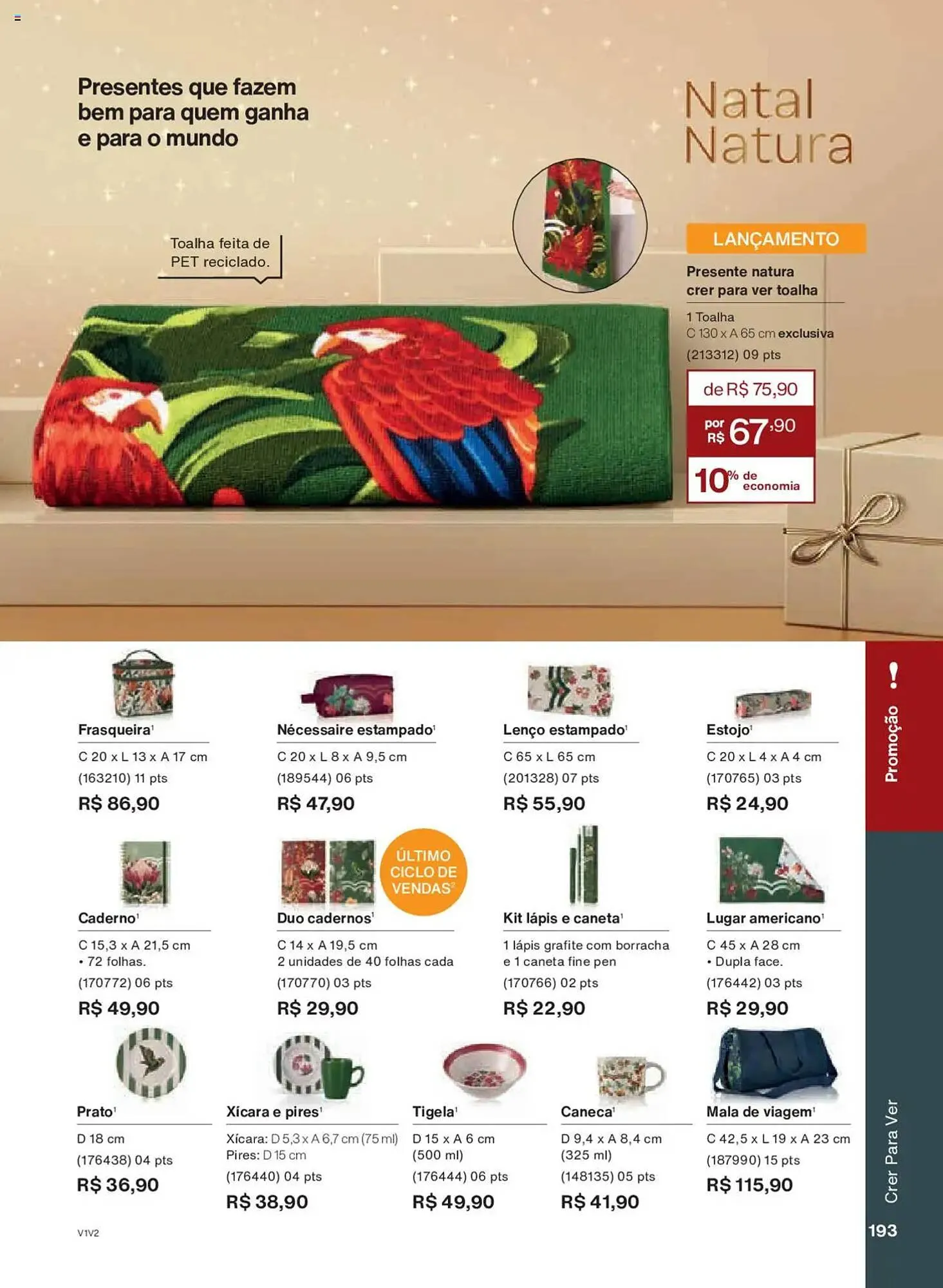 Encarte de Catálogo Natura 14 de outubro até 4 de novembro 2025 - Pagina 193