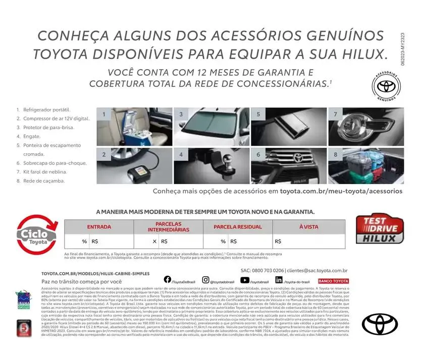 Encarte de Toyota Pick-ups Hilux Cabine 17 de outubro até 17 de outubro 2025 - Pagina 4