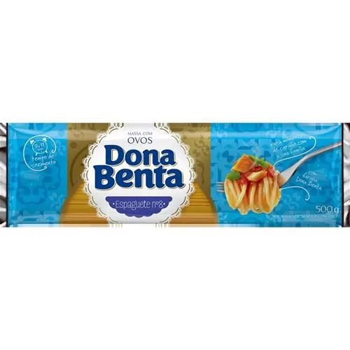 Macarrão Espaguete com Ovos N8 Dona Benta 500G