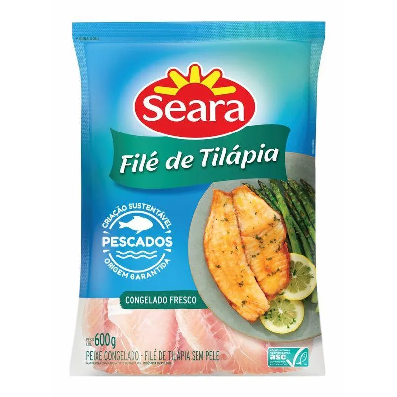 Filé de Tilápia Seara Pescados 600g