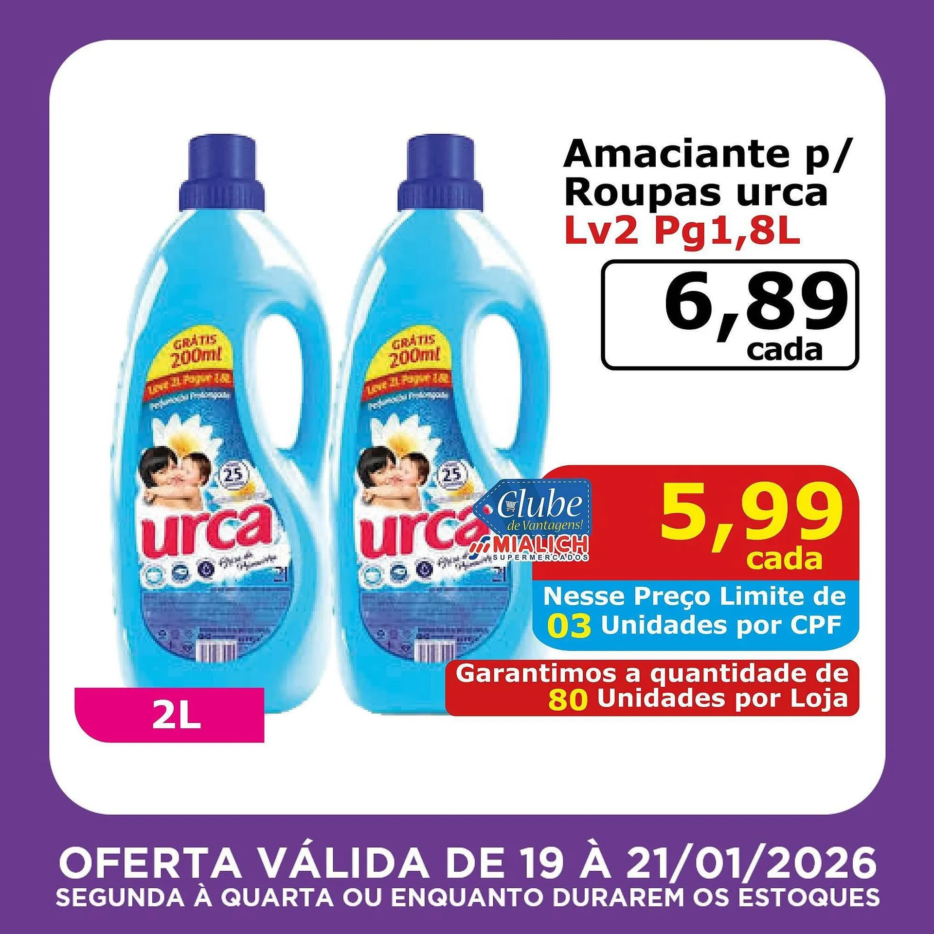 Encarte de Catálogo Mialich Supermercados 19 de janeiro até 21 de janeiro 2026 - Pagina 3