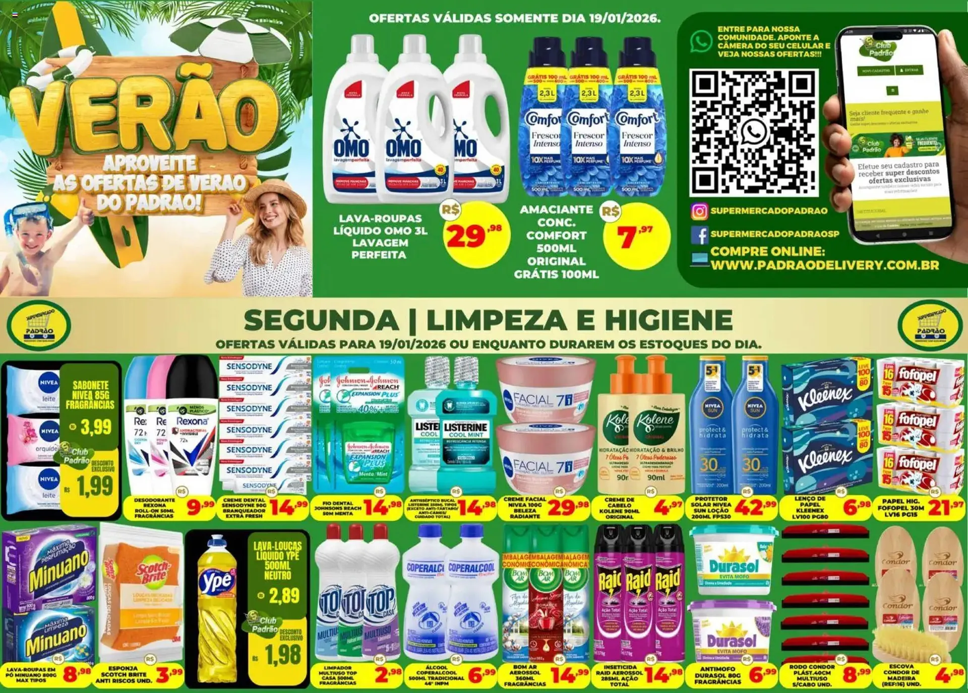 Encarte de Folheto Supermercado Padrão 19 de janeiro até 20 de janeiro 2026 - Pagina 1