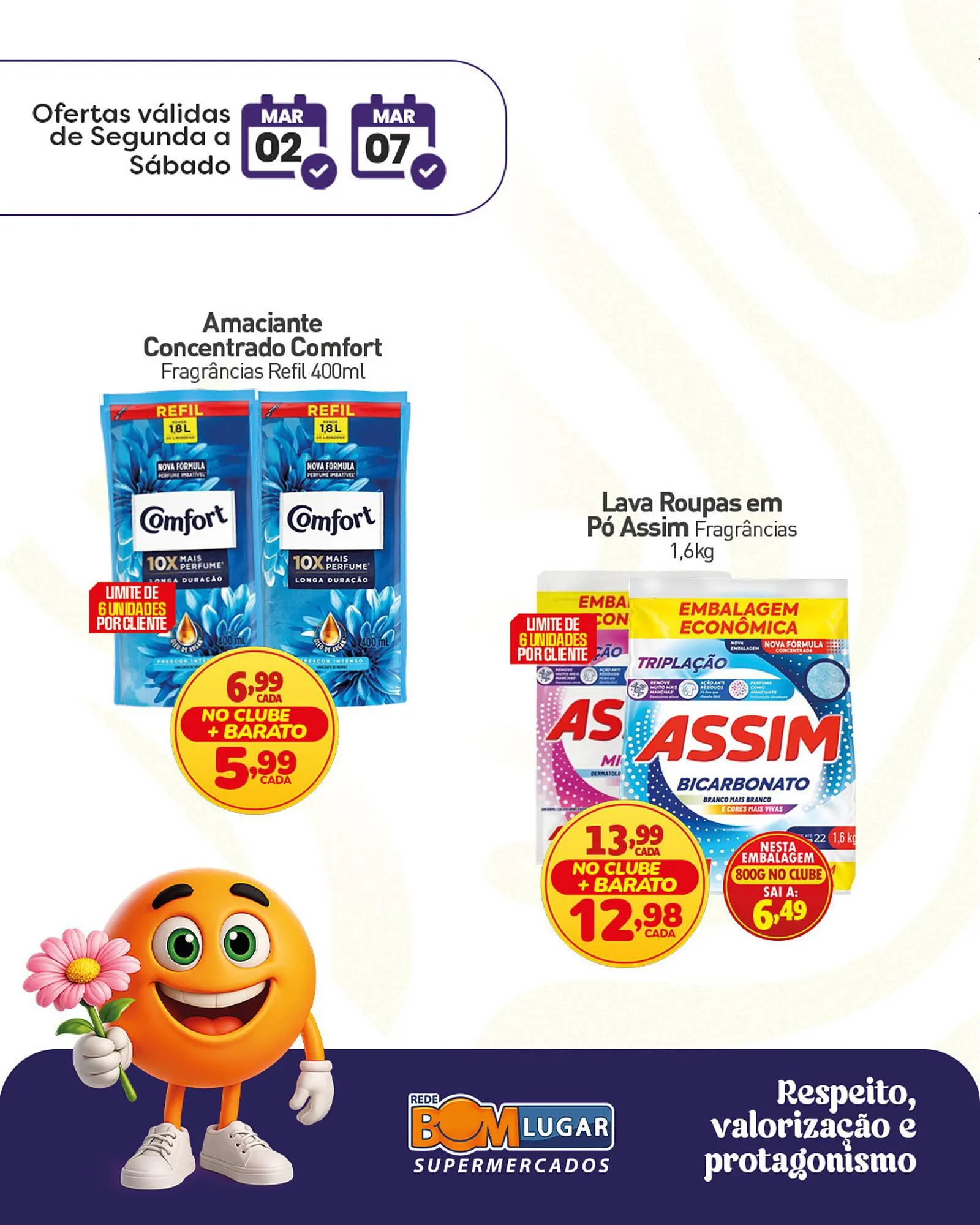 Encarte de Folheto Rede Bom Lugar 5 de março até 7 de março 2026 - Pagina 1