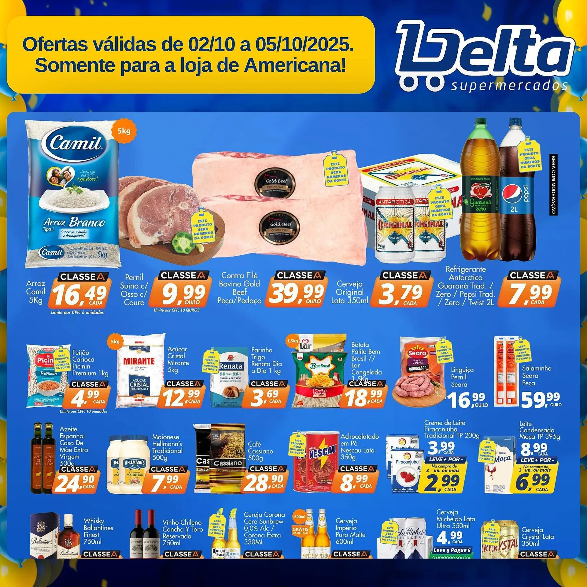 Encarte de Catálogo Delta Supermercados 2 de outubro até 5 de outubro 2025 - Pagina 1