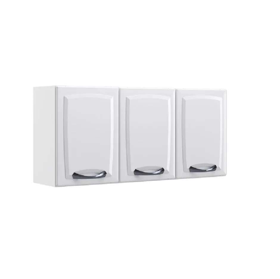 Armário Itatiaia Aéreo de Cozinha Branco 3 Portas New Premium