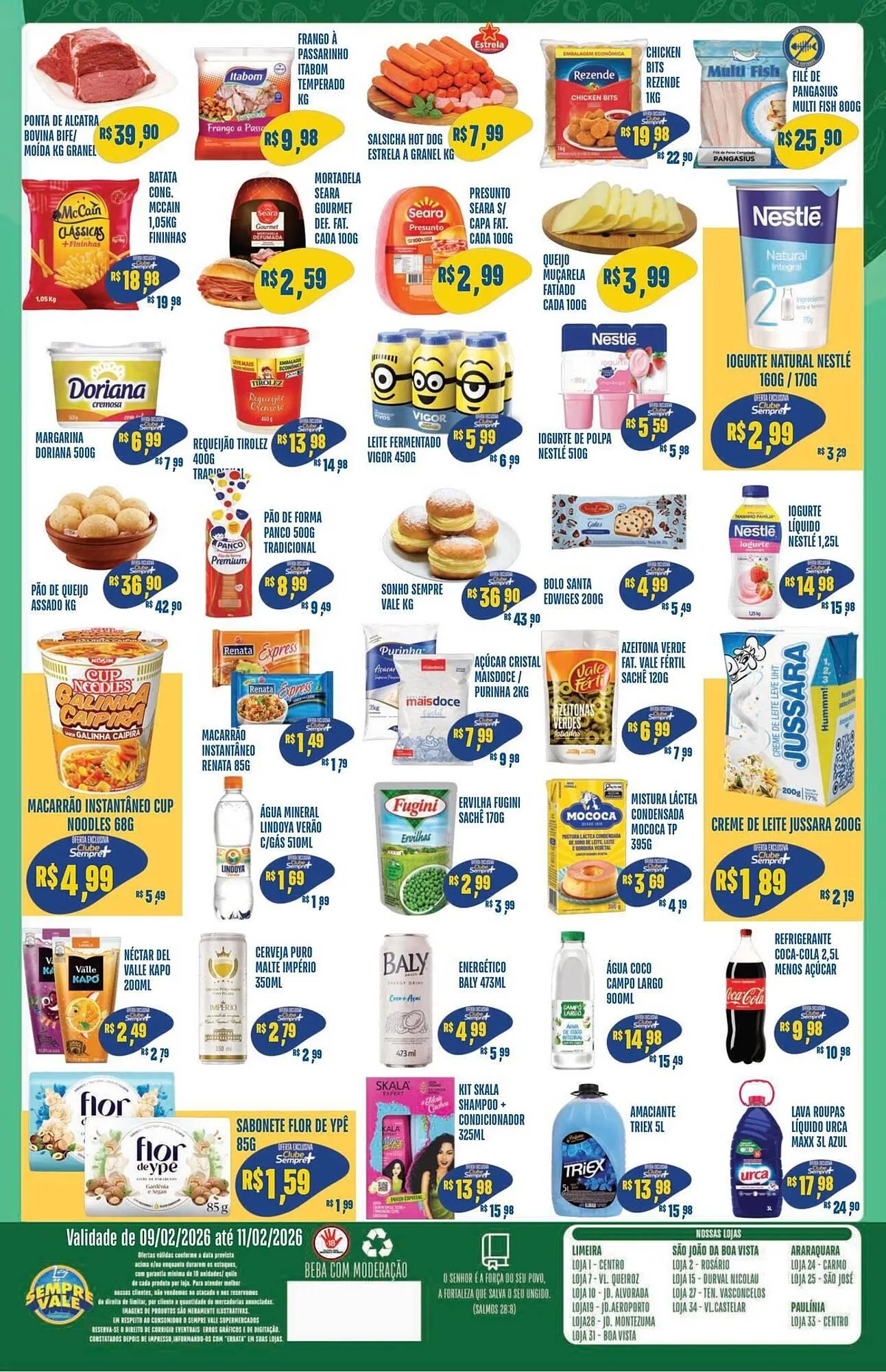 Encarte de Catálogo Sempre Vale Supermercados 9 de fevereiro até 11 de fevereiro 2026 - Pagina 2
