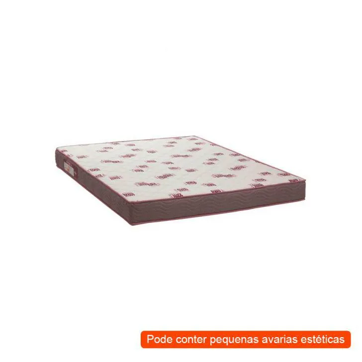 [OUTLET] Colchão Queen Light D28 Marrom e Bordô 14x158x198 Ortobom