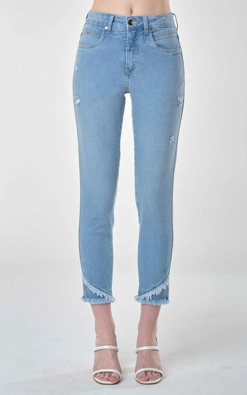 Calça Jeans Cropped Feminina - INDIGO