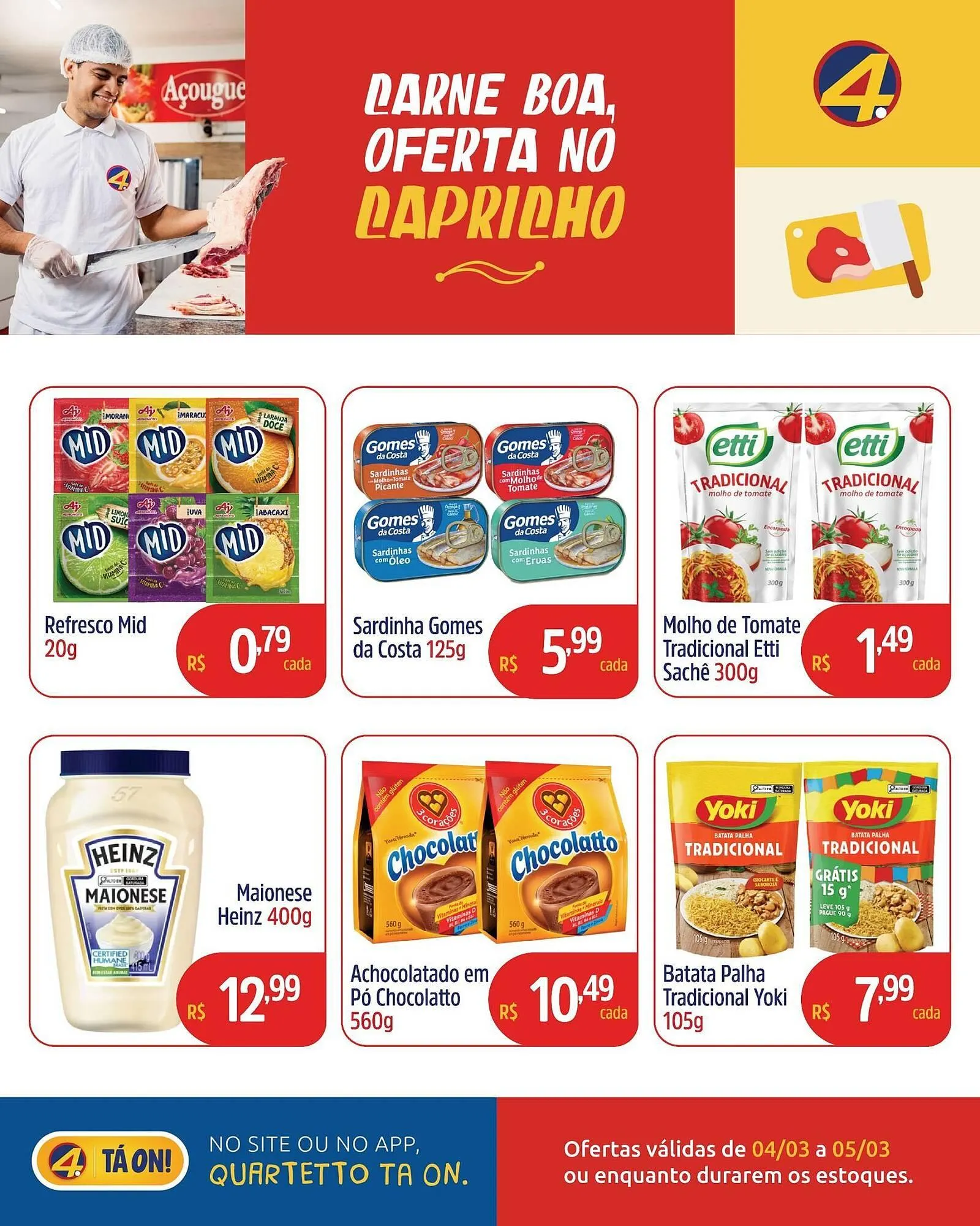 Encarte de Catálogo Quartetto Supermercados 4 de março até 5 de março 2026 - Pagina 3