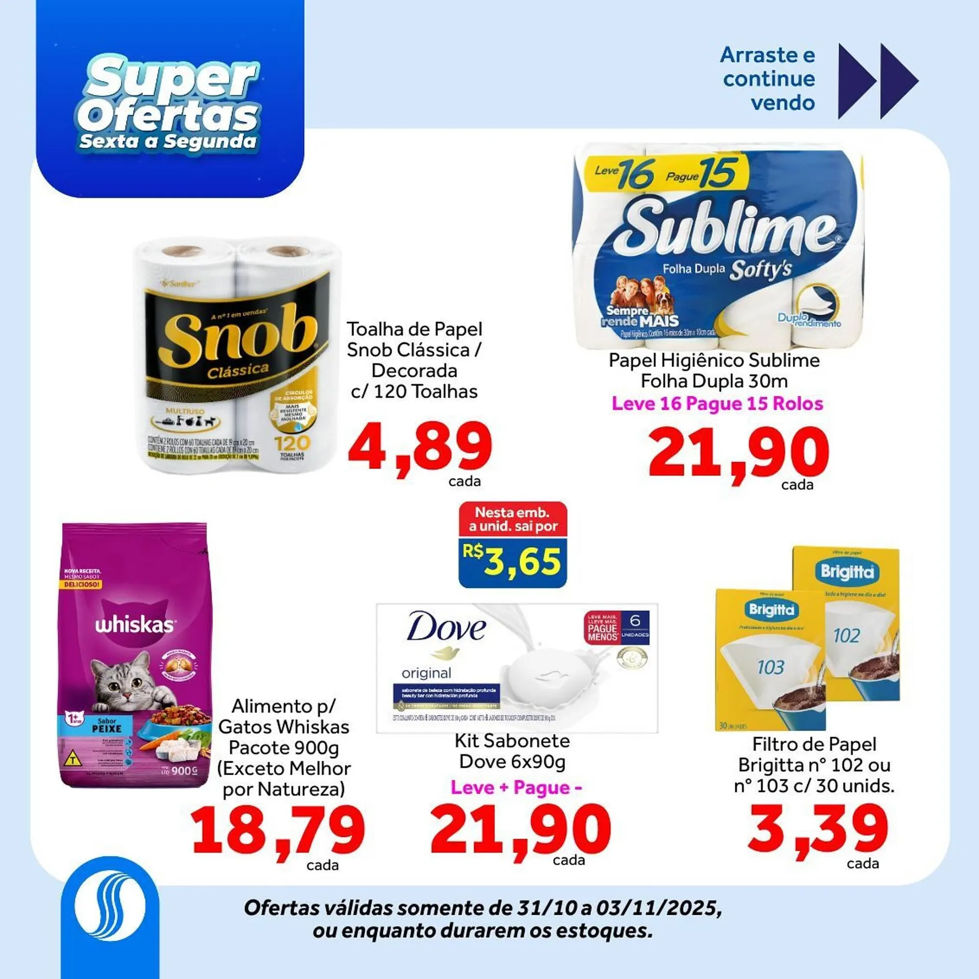 Encarte de Folheto Shibata Supermercados 30 de outubro até 3 de novembro 2025 - Pagina 3