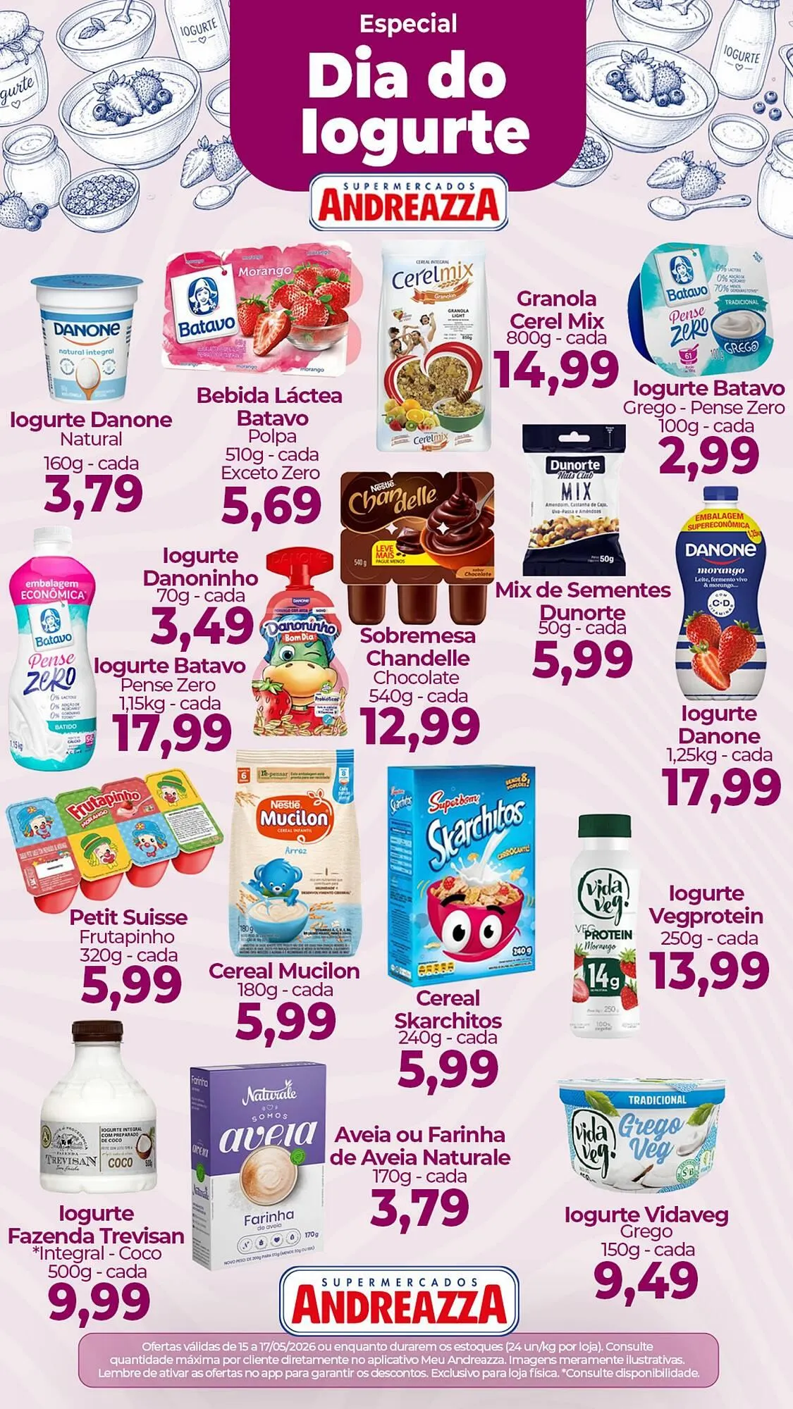 Encarte de Catálogo Supermercados Andreazza 15 de maio até 31 de maio 2026 - Pagina 1