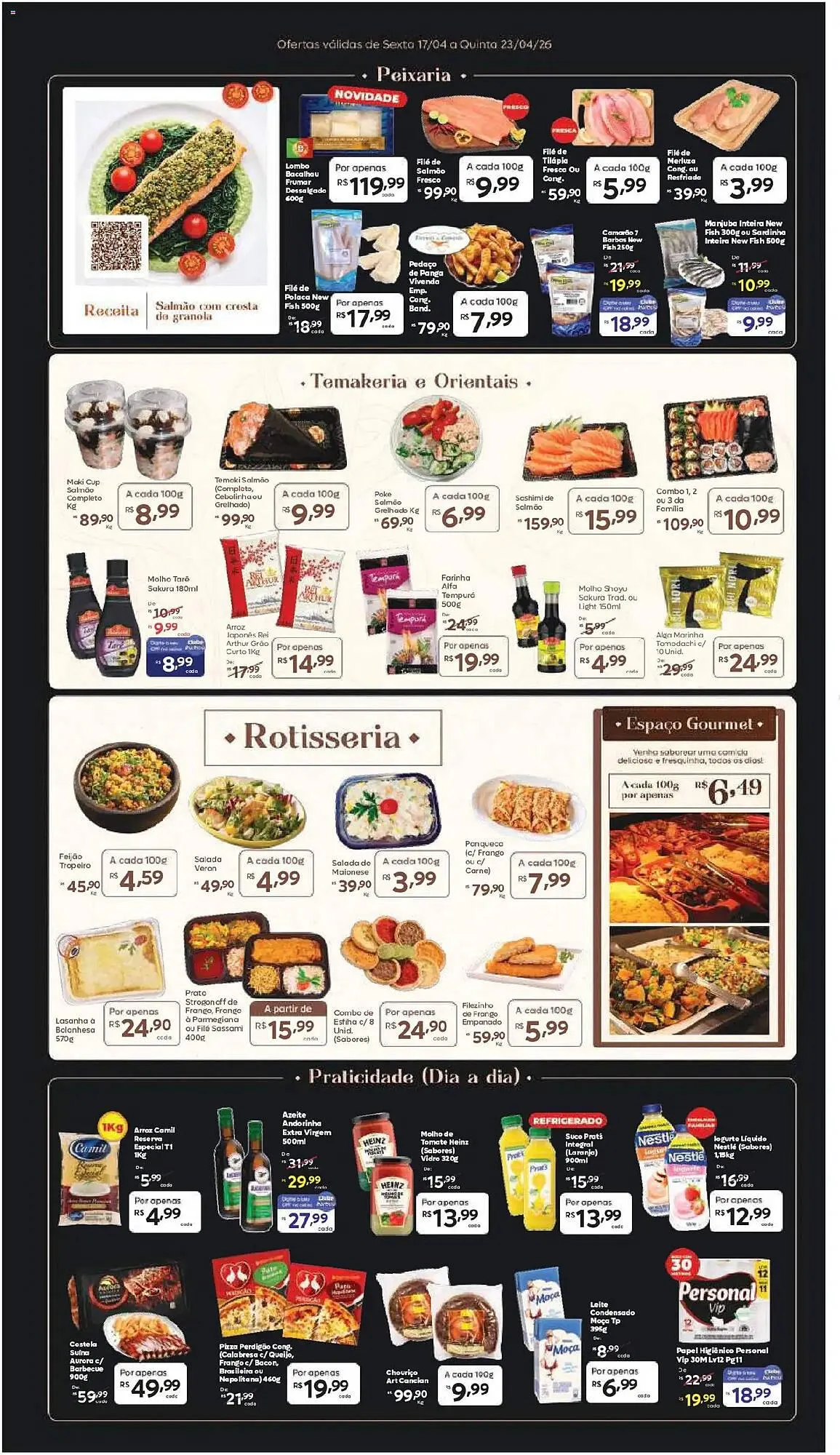 Encarte de Tabloide Barbosa Supermercados 17 de abril até 23 de abril 2026 - Pagina 3