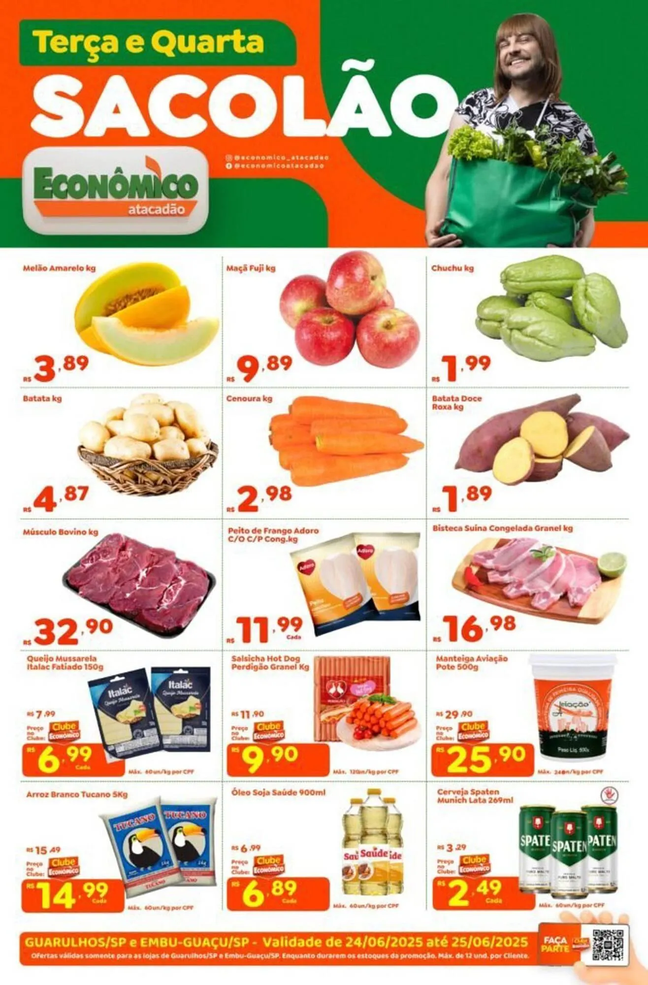 Encarte de Catálogo Econômico Atacadão 24 de junho até 25 de junho 2025 - Pagina 1