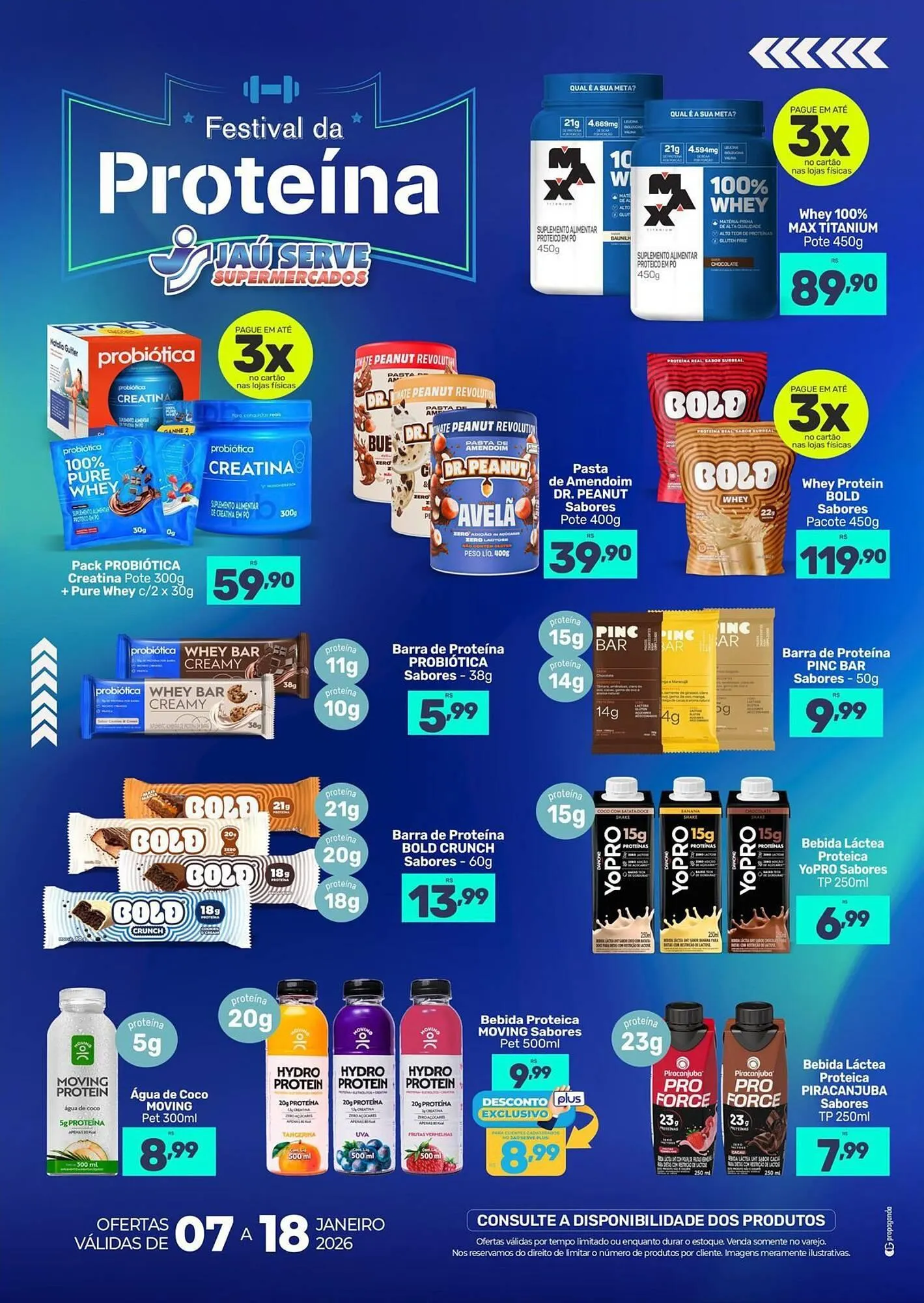 Encarte de Catálogo Supermercados Jau Serve 7 de janeiro até 18 de janeiro 2026 - Pagina 1