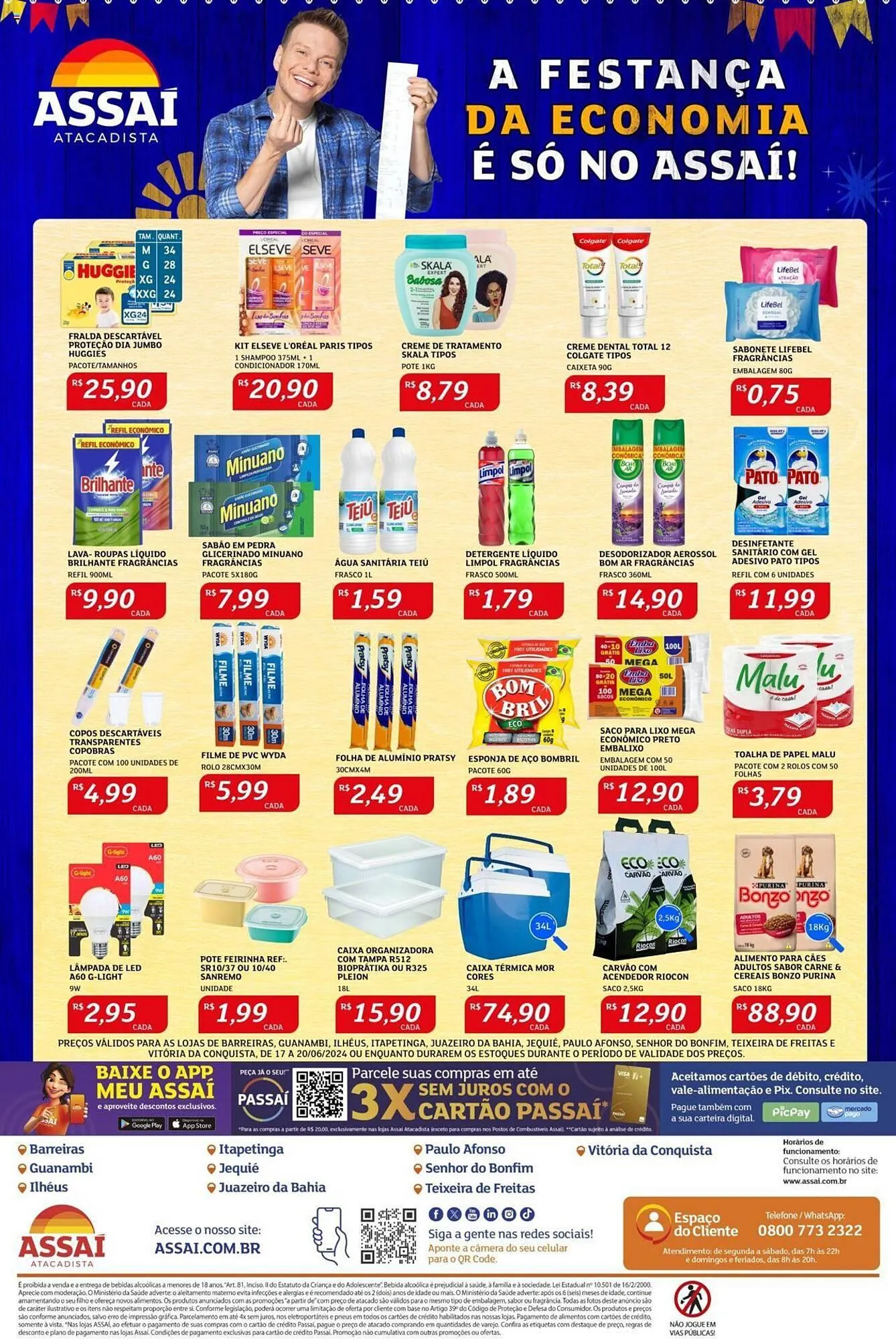 Encarte de Catálogo Assaí Atacadista 17 de junho até 20 de junho 2024 - Pagina 4