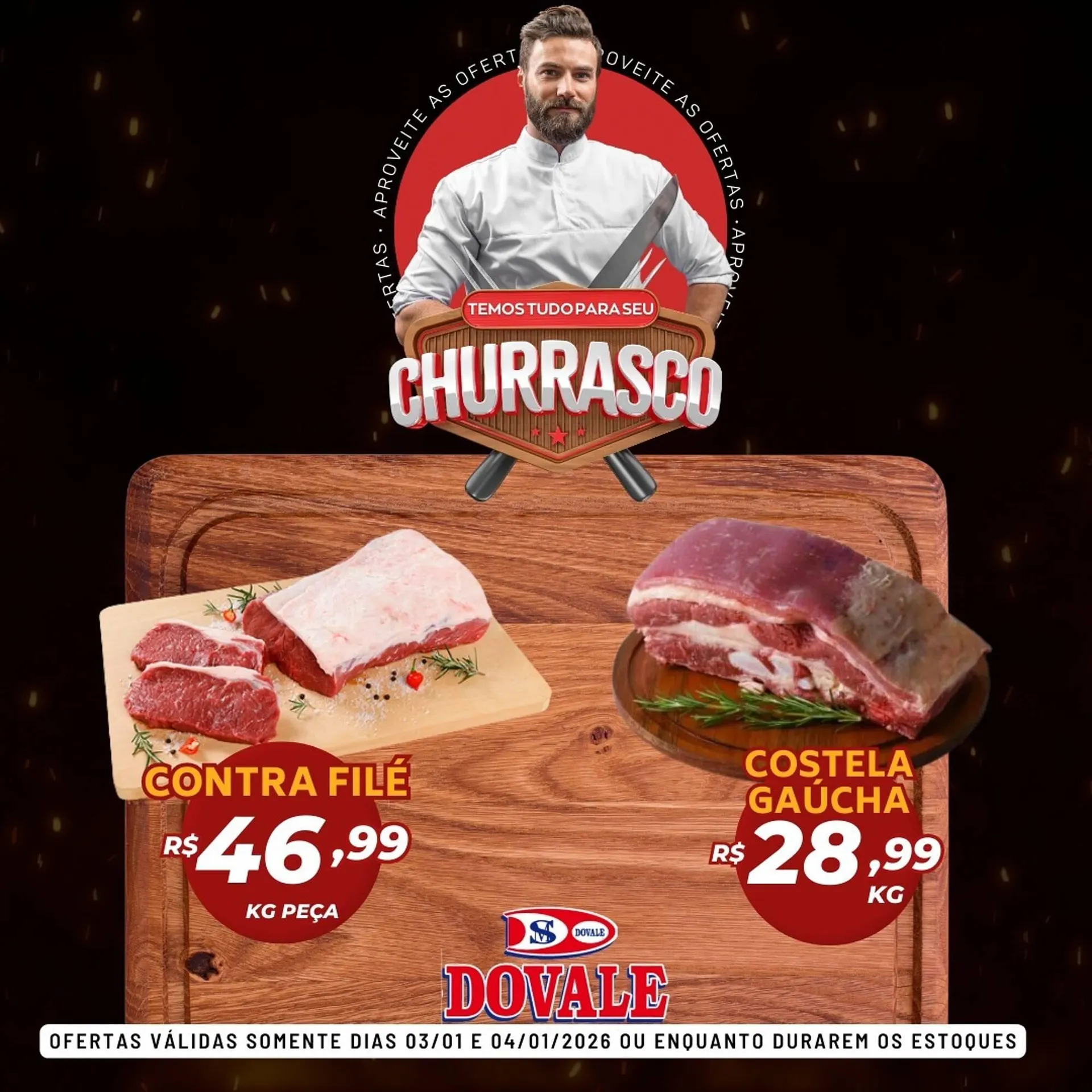 Encarte de Folheto Dovale 3 de janeiro até 4 de janeiro 2026 - Pagina 1