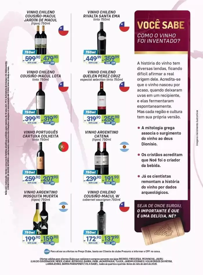 Encarte de Adega Prezunic 1 de abril até 30 de abril 2025 - Pagina 2