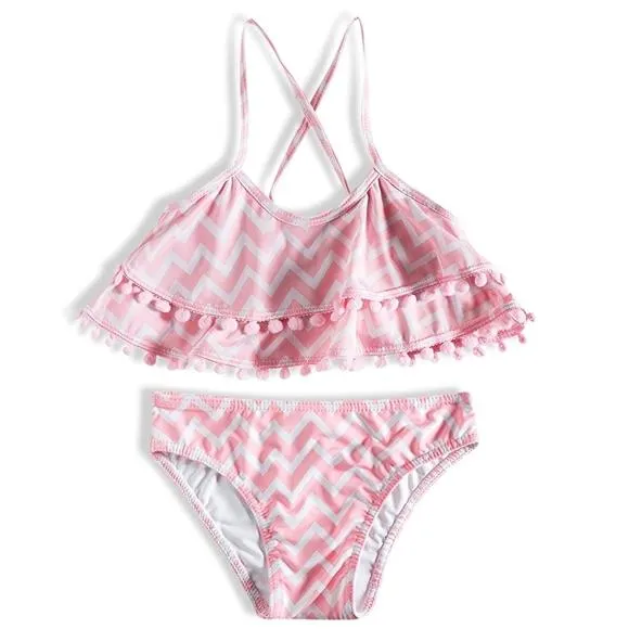 biquíni com babados e bolinhas unibaleia toddler proteção uv50+