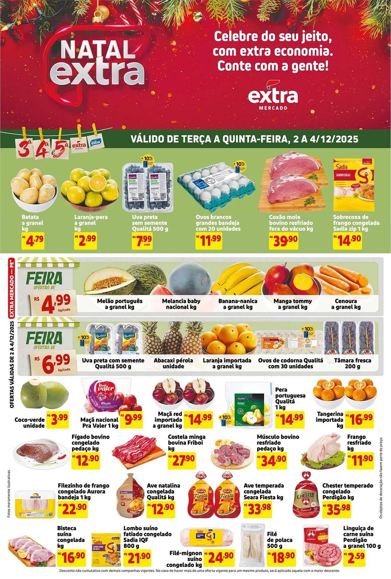 Encarte de Encarte Mercado Extra 2 de dezembro até 4 de dezembro 2025 - Pagina 1