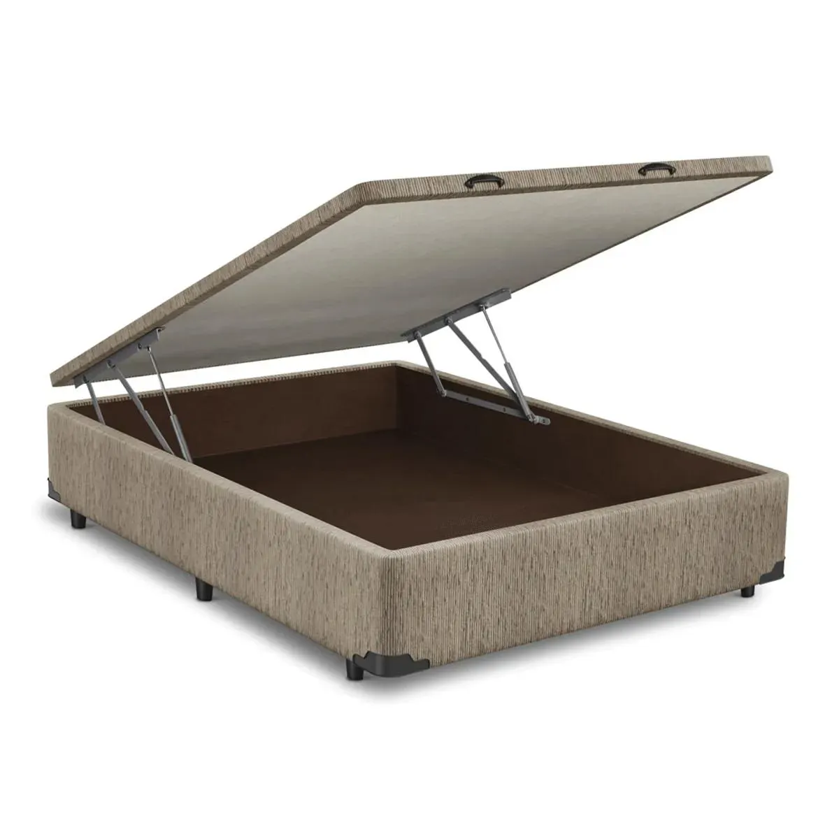 BASE CAMA BOX COM BAÚ ABERTURA FRONTAL KING HOTEL