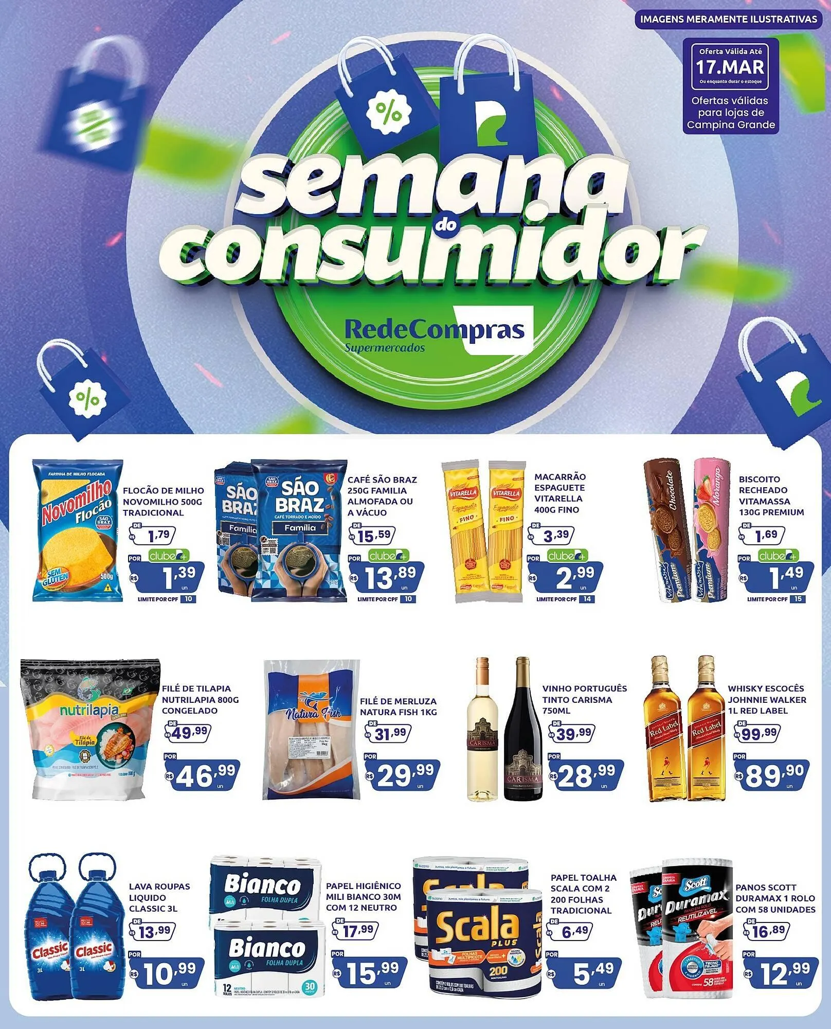 Encarte de Encarte Rede Compras 13 de março até 17 de março 2026 - Pagina 1