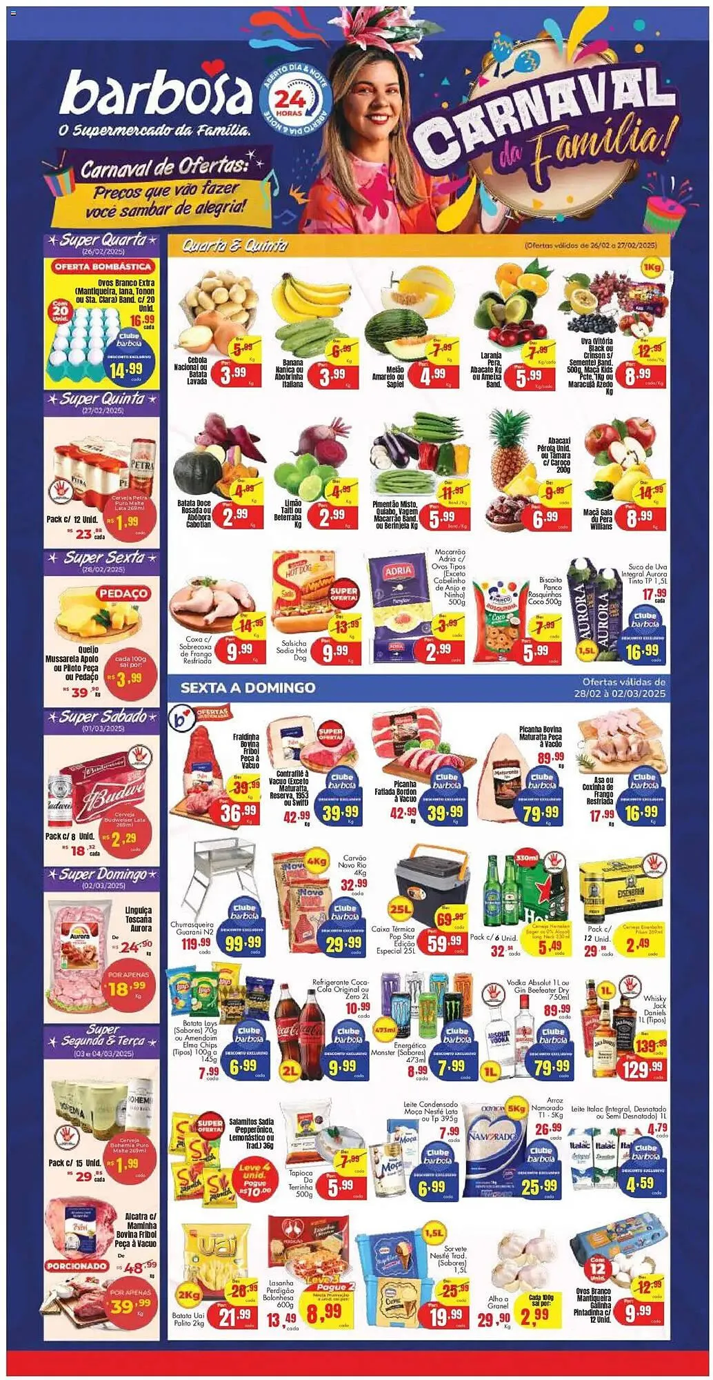 Encarte de Catálogo Barbosa Supermercados 26 de fevereiro até 4 de março 2025 - Pagina 1