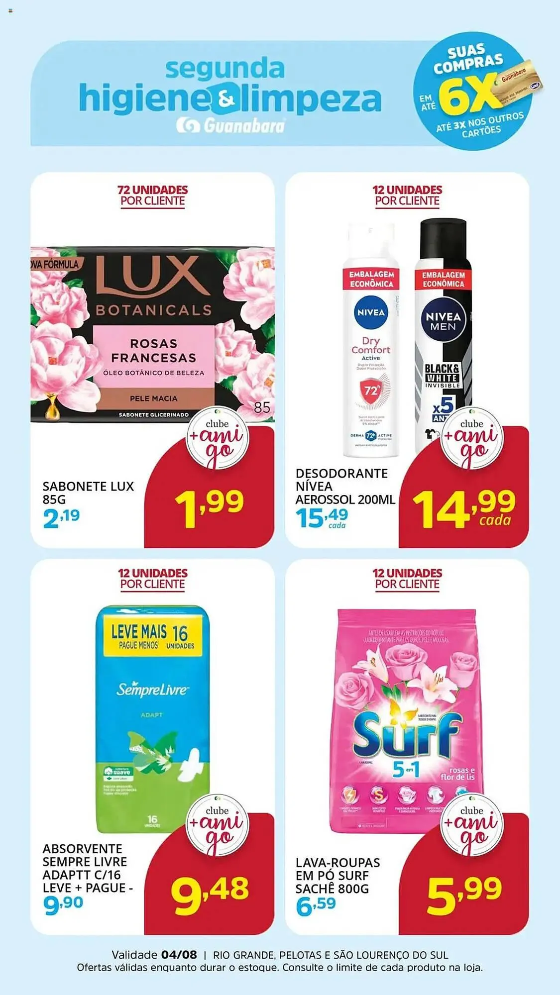 Encarte de Catálogo Supermercados Guanabara 4 de agosto até 4 de agosto 2025 - Pagina 1