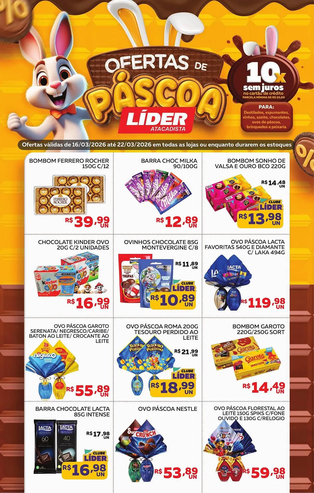 Encarte de Encarte Lider Atacadista 18 de março até 22 de março 2026 - Pagina 1