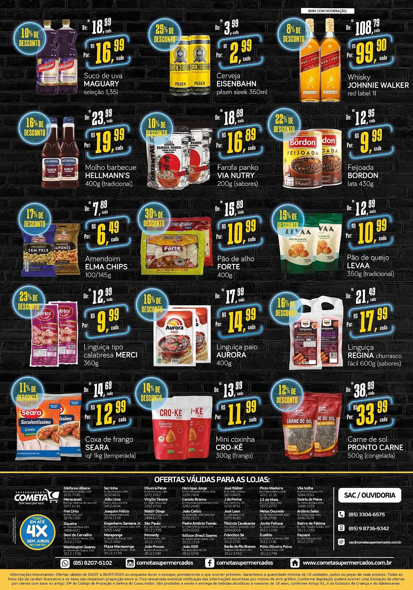 Encarte de Catálogo Cometa Supermercados 4 de julho até 6 de julho 2025 - Pagina 2