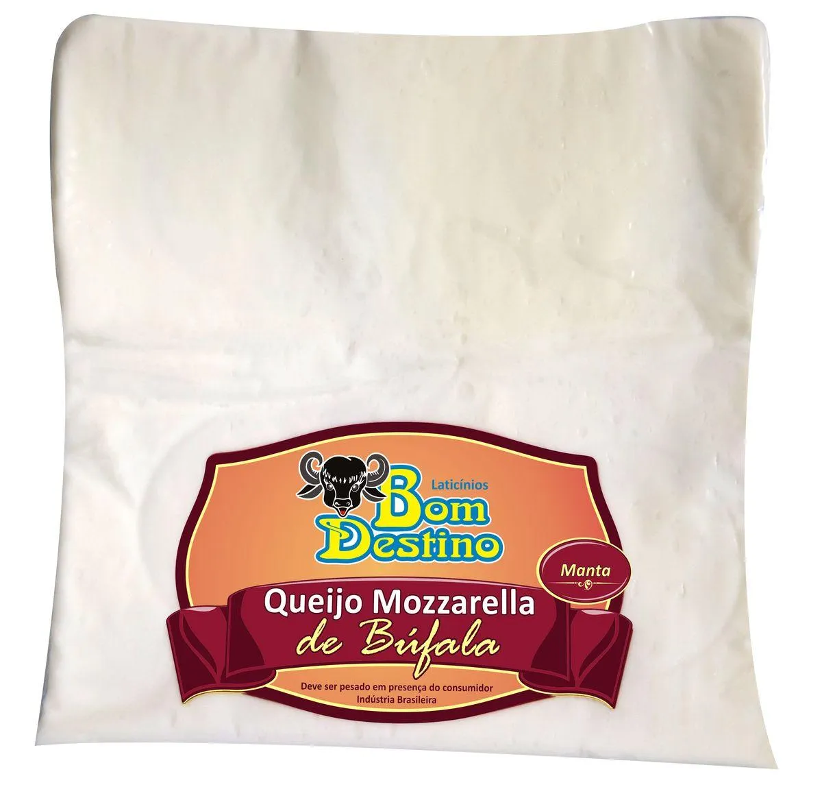 Queijo Muçarela Búfala Bom Destino 340g Manta