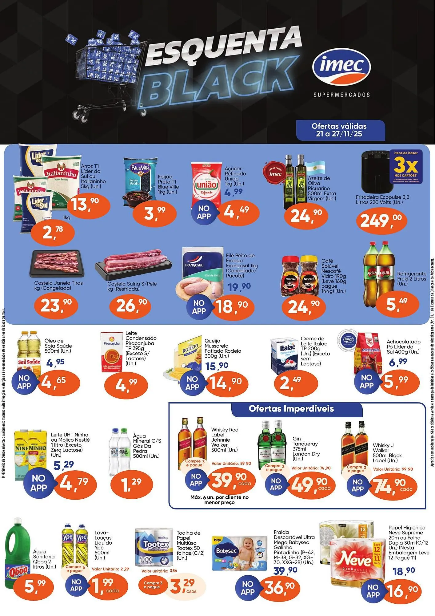 Encarte de Catálogo Imec Supermercados 21 de novembro até 27 de novembro 2025 - Pagina 1