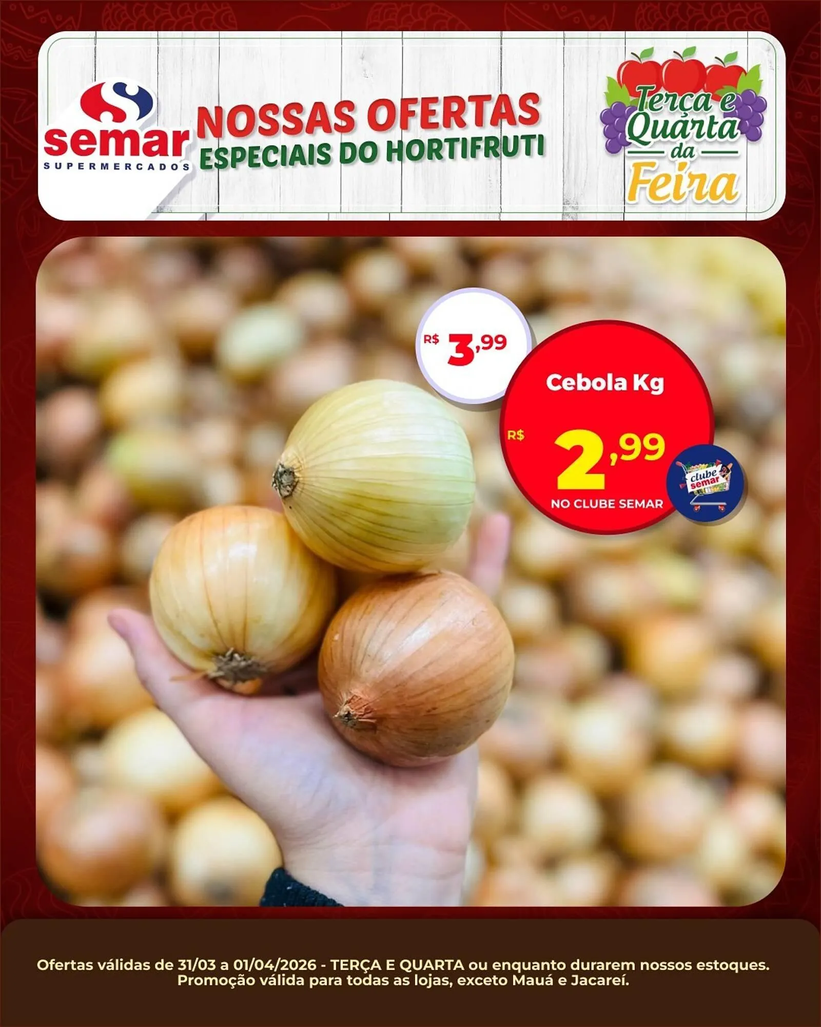 Encarte de Folheto Semar Supermercado 31 de março até 1 de abril 2026 - Pagina 2