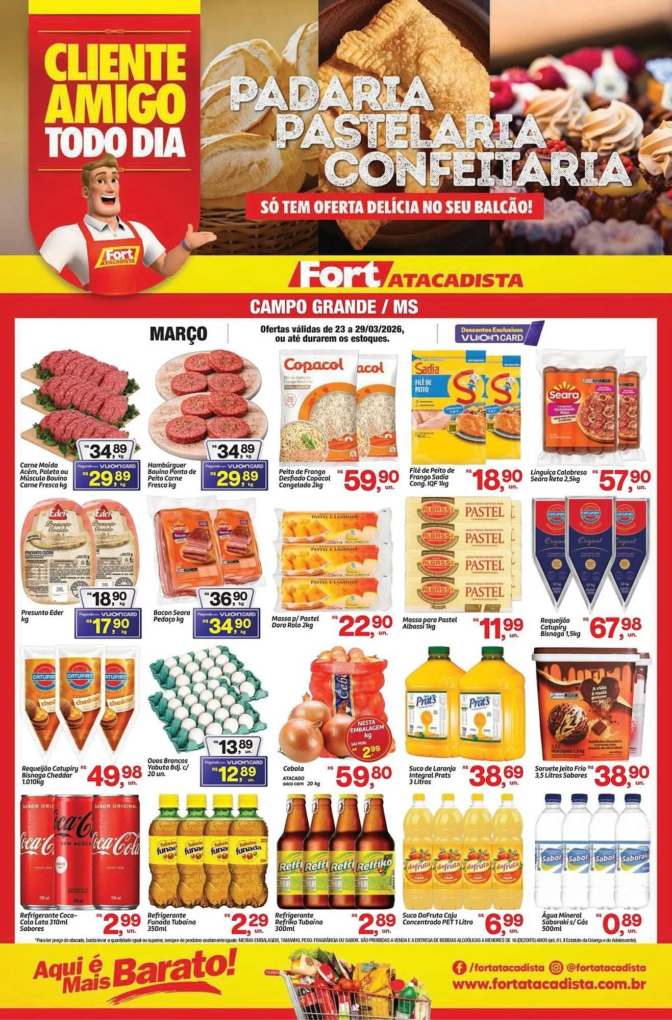 Encarte de Tabloide Fort Atacadista 23 de março até 29 de março 2026 - Pagina 1