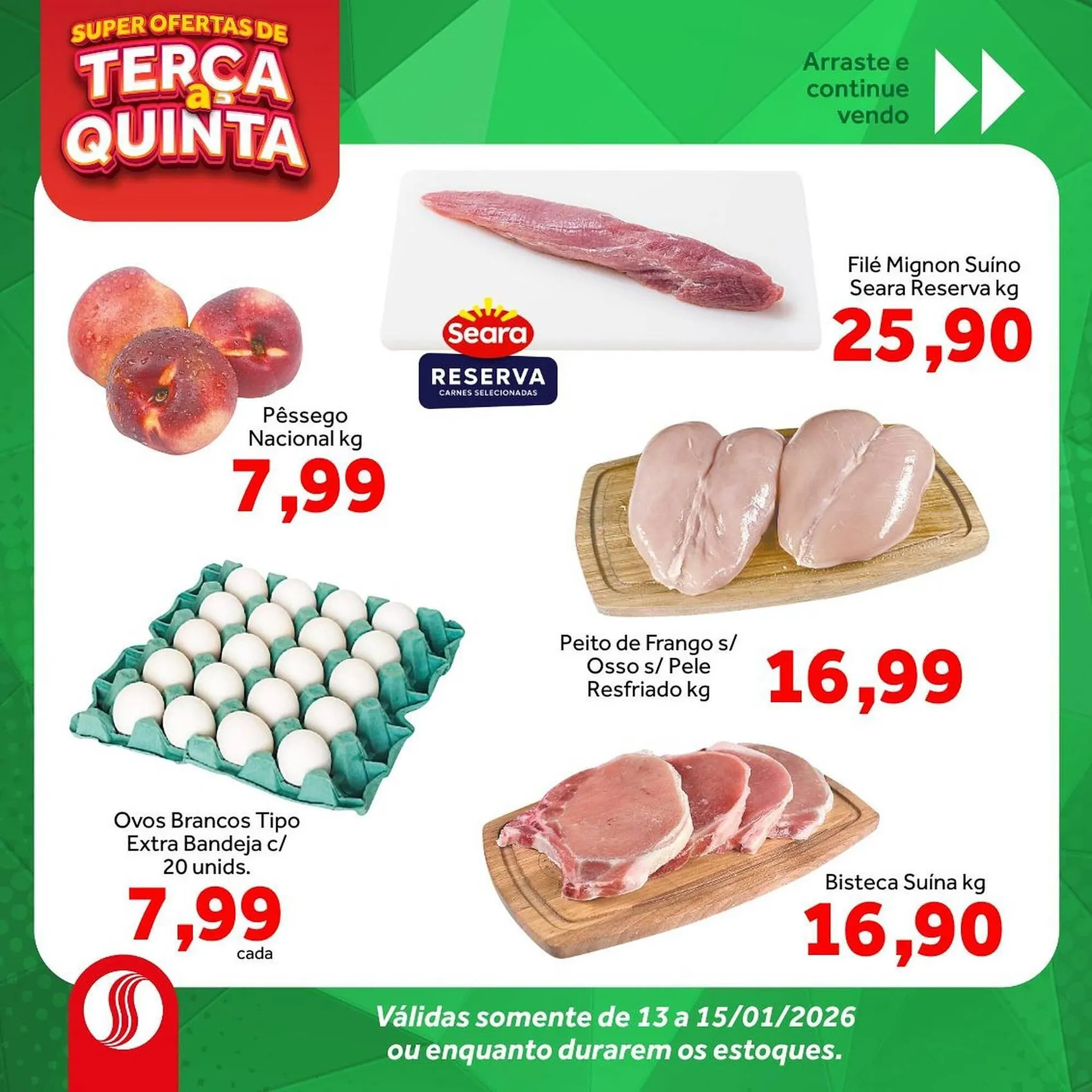 Encarte de Folheto Shibata Supermercados 13 de janeiro até 15 de janeiro 2026 - Pagina 2