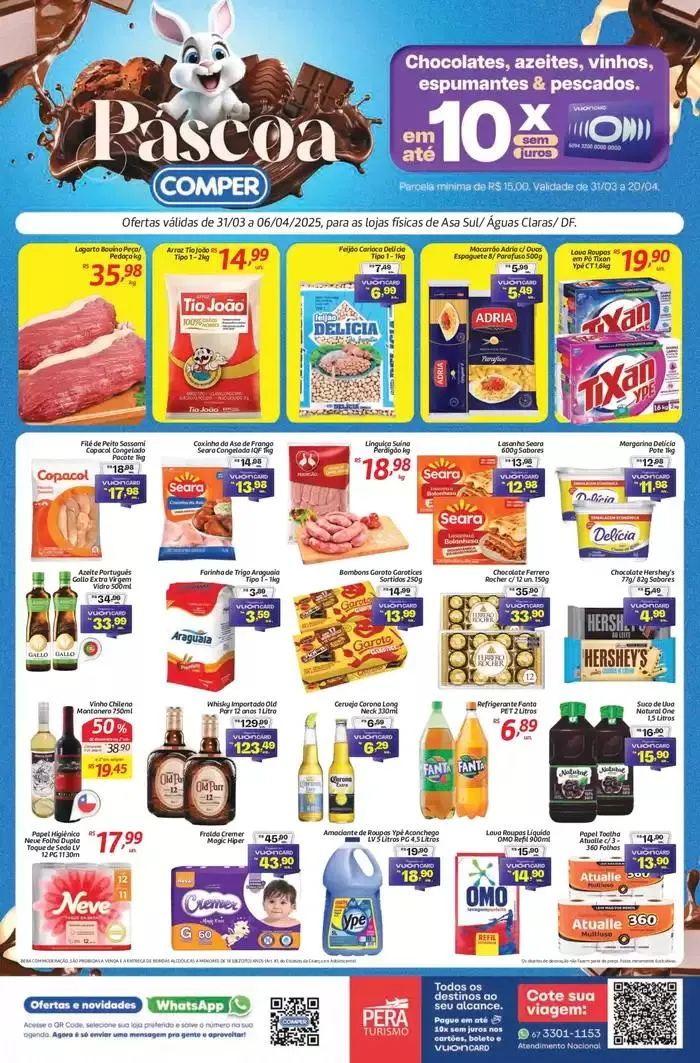 Encarte de Páscoa Comper 31 de março até 6 de abril 2025 - Pagina 1